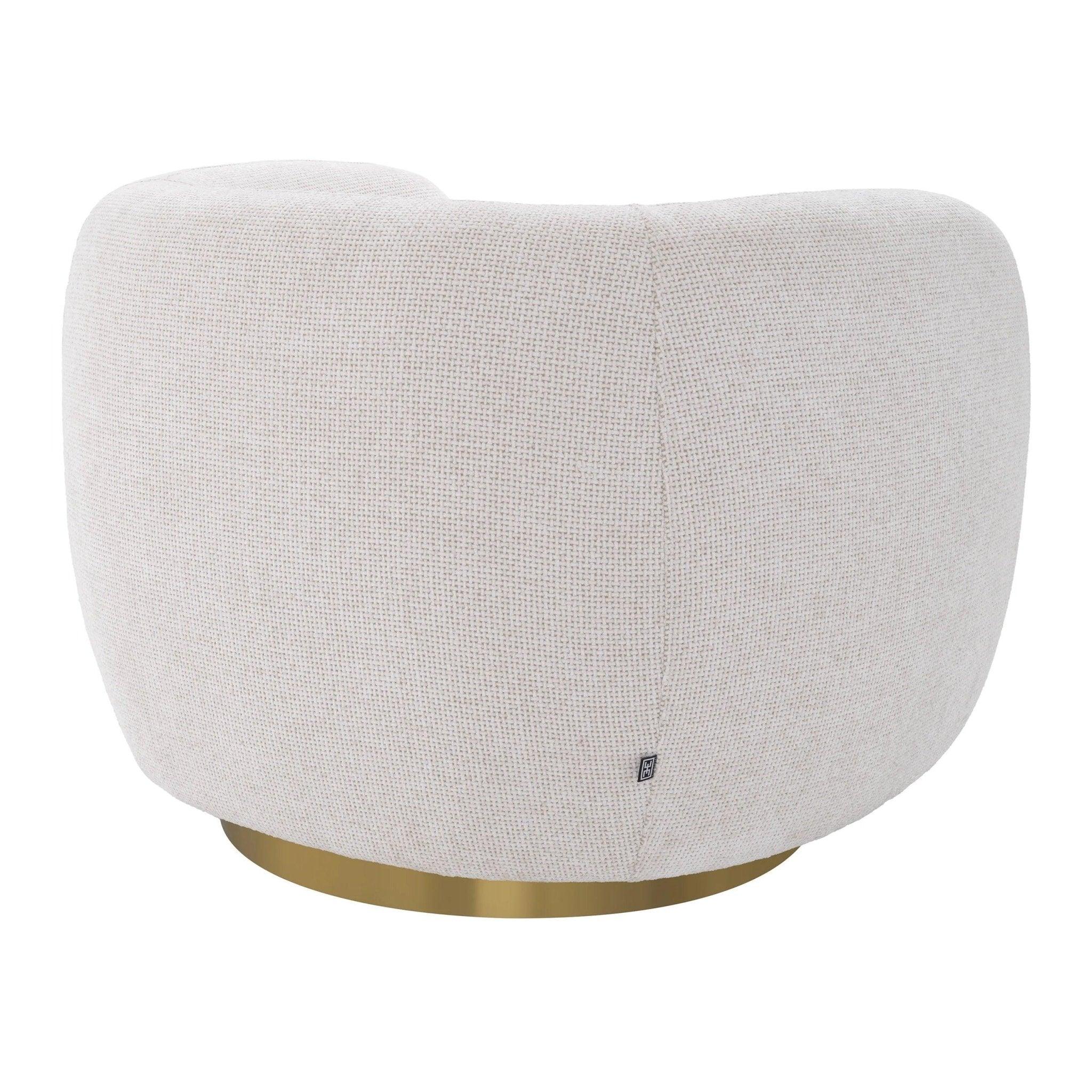 Fotel obrotowy ROXY biały Eichholtz Eye on Design