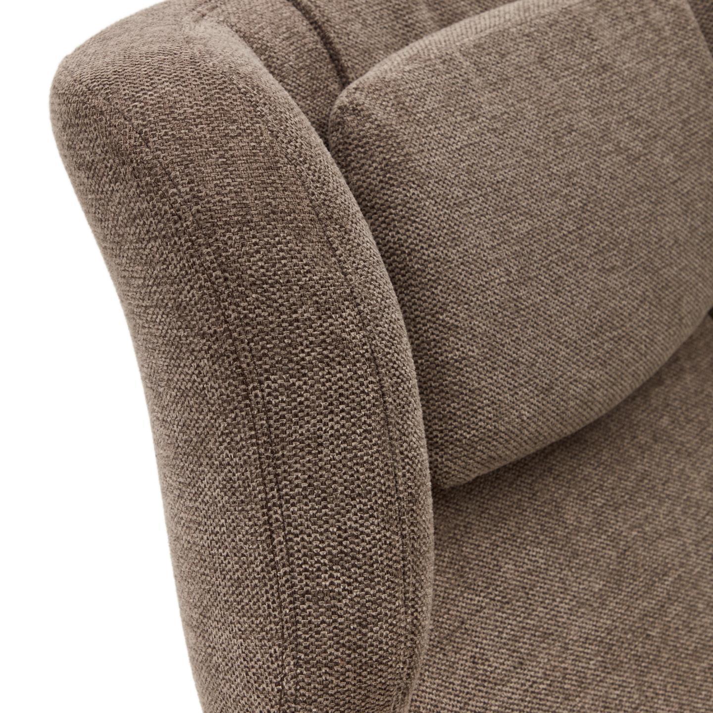 Fotel obrotowy ZALINA jasnobrązowy szenil La Forma Eye on Design