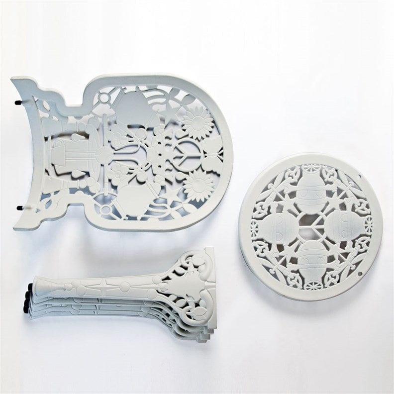 Fotel ogrodowy INDUSTRY biały Seletti Eye on Design