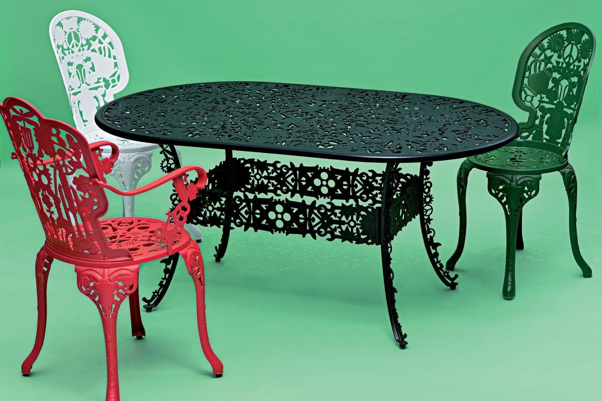 Fotel ogrodowy INDUSTRY biały Seletti Eye on Design