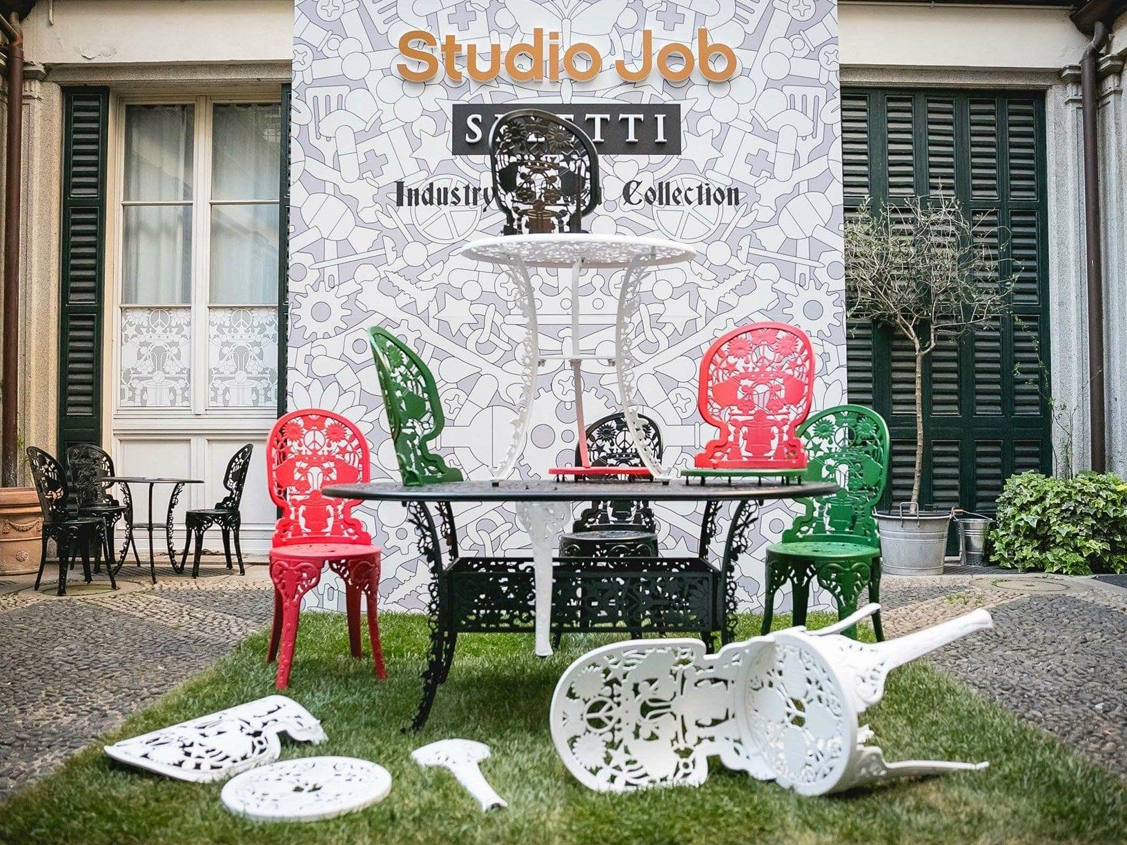 Fotel ogrodowy INDUSTRY niebieski Seletti Eye on Design