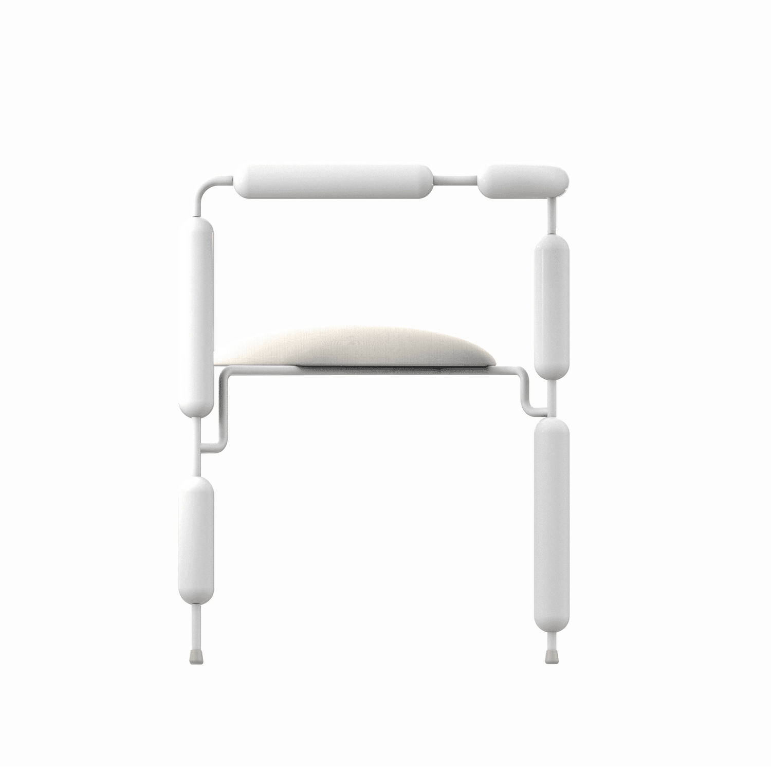 Fotel POODLE stalowy Mati Sipiora Eye on Design