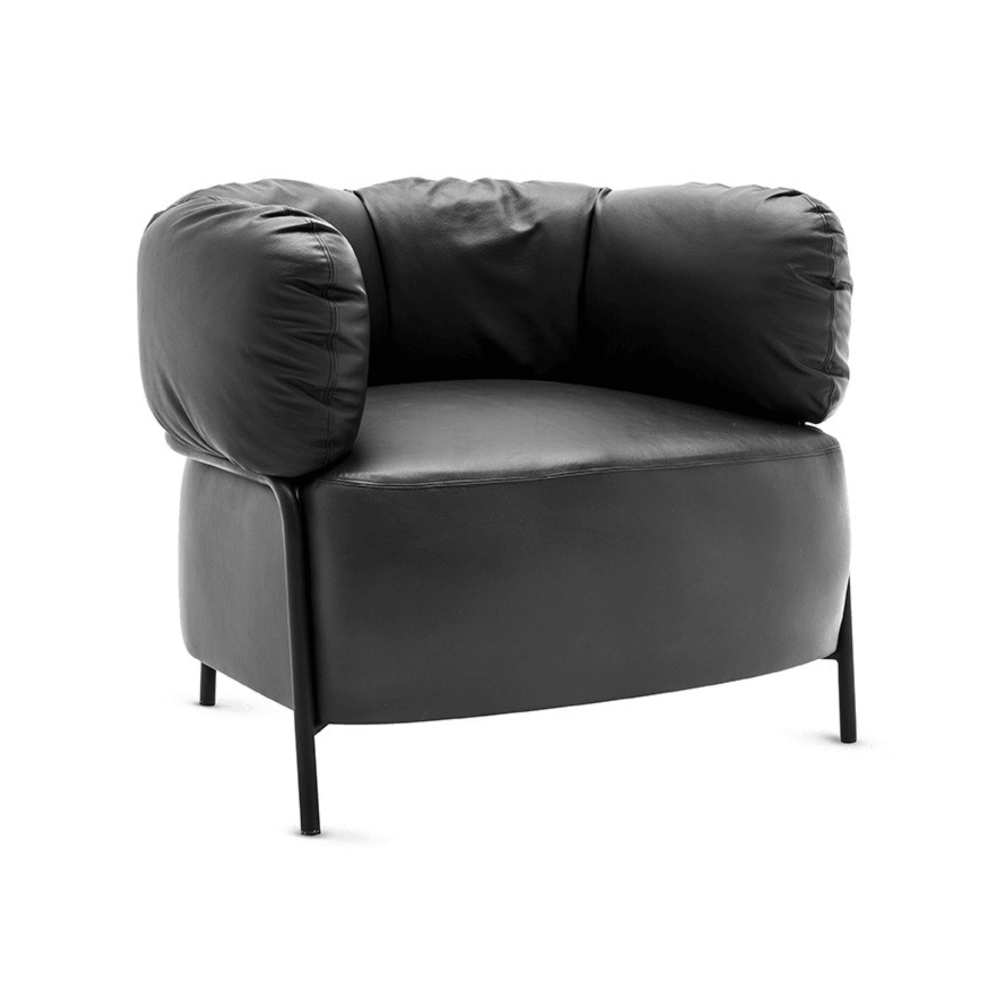 Fotel QUADROTTA czarna podstawa Calligaris Eye on Design