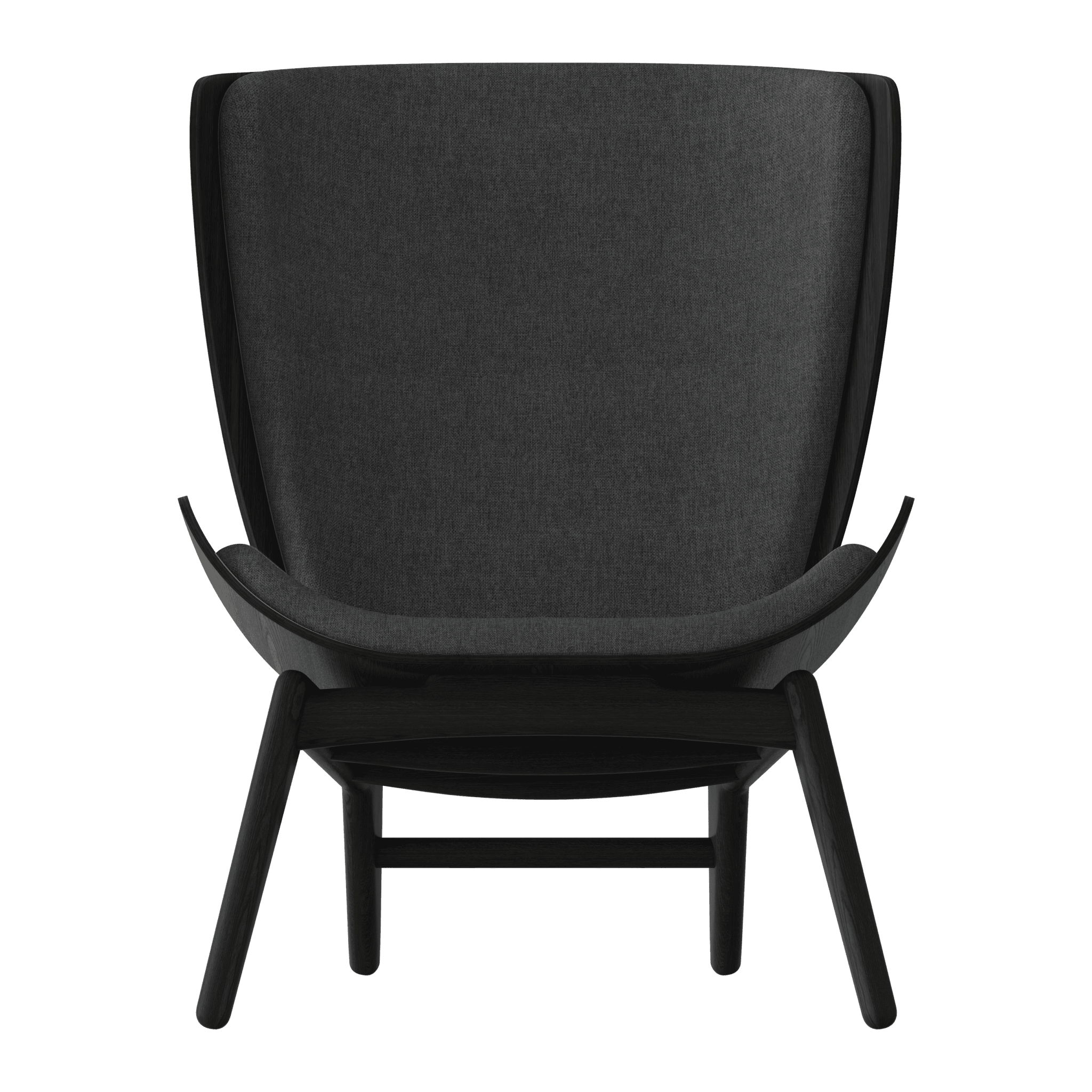 Fotel READER antracytowy z czarną podstawą UMAGE Eye on Design