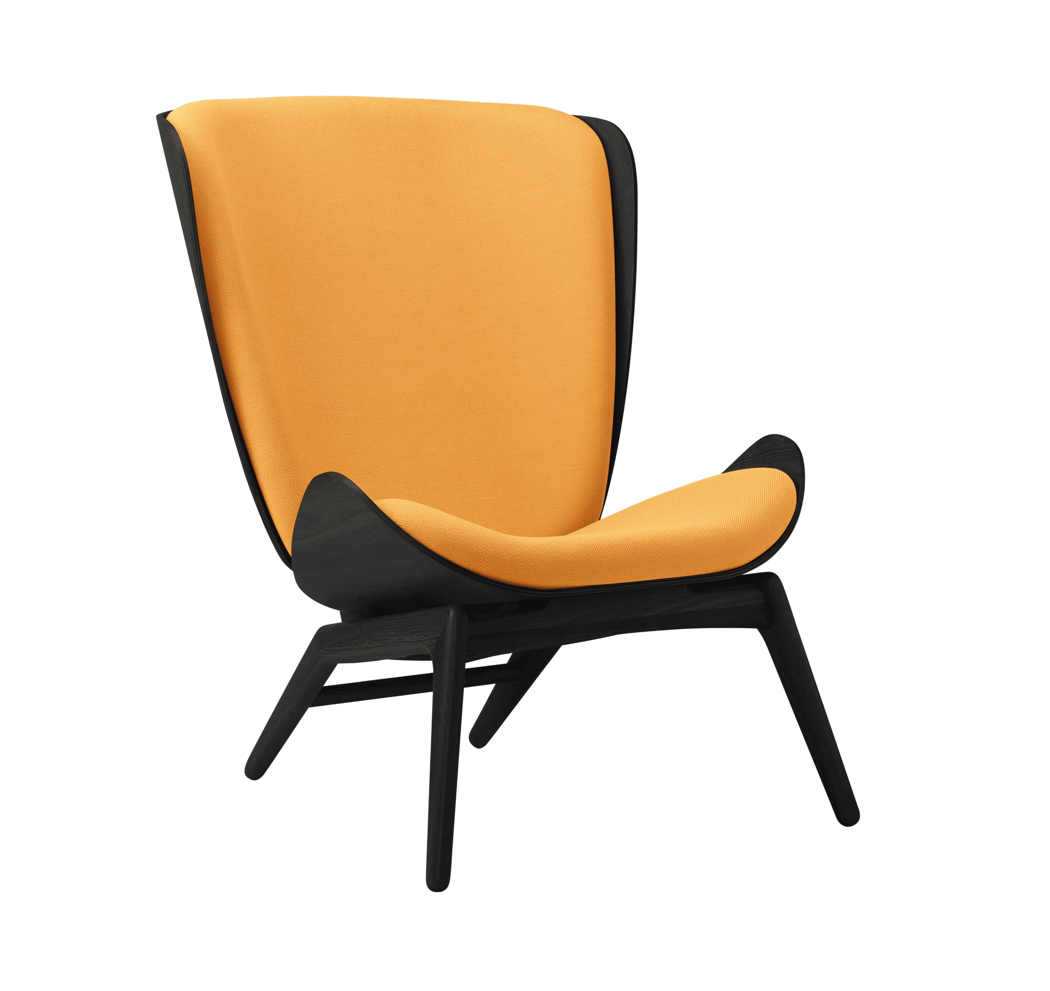 Fotel READER bursztynowy z czarną podstawą UMAGE Eye on Design