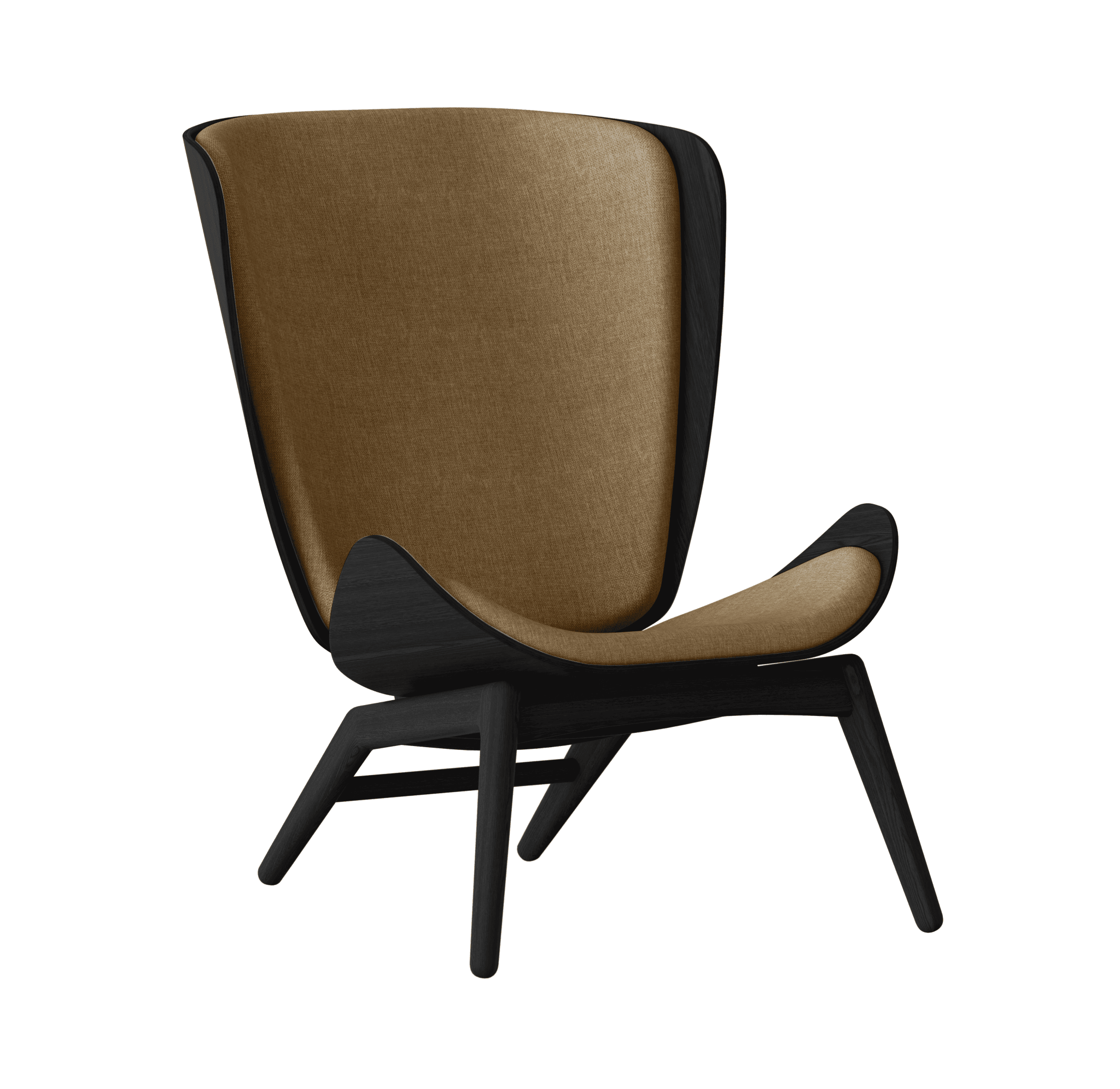 Fotel READER karmelowy z czarną podstawą UMAGE Eye on Design