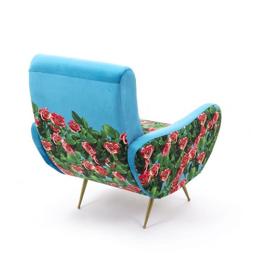 Fotel ROSES niebieski Seletti Eye on Design