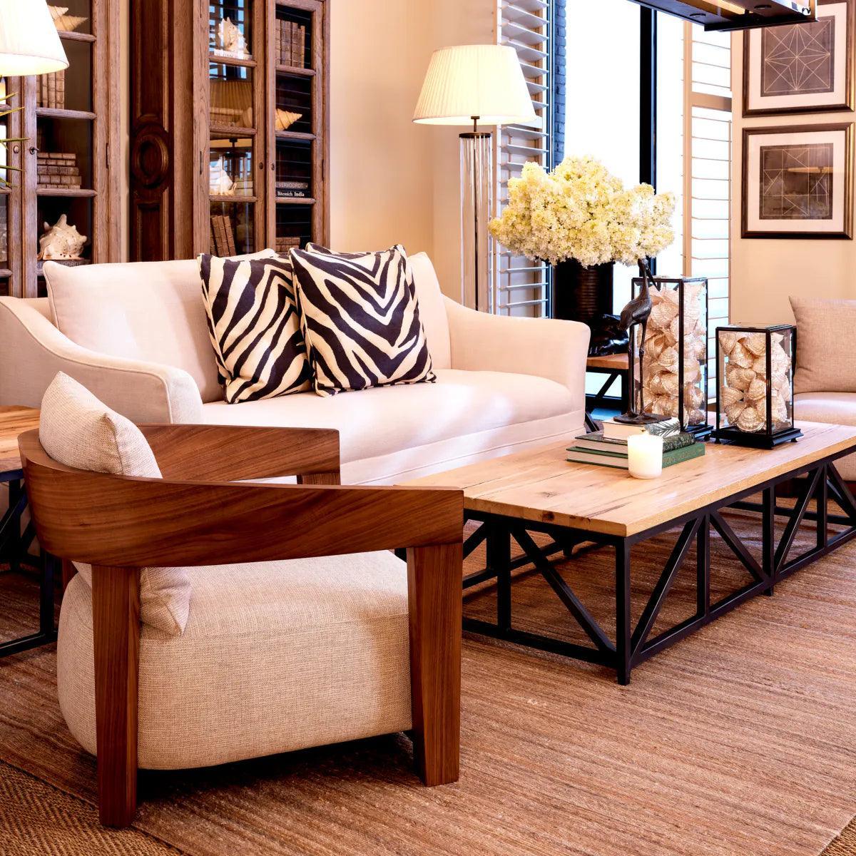 Fotel RUBAUTELLI fornir orzechowy Eichholtz Eye on Design