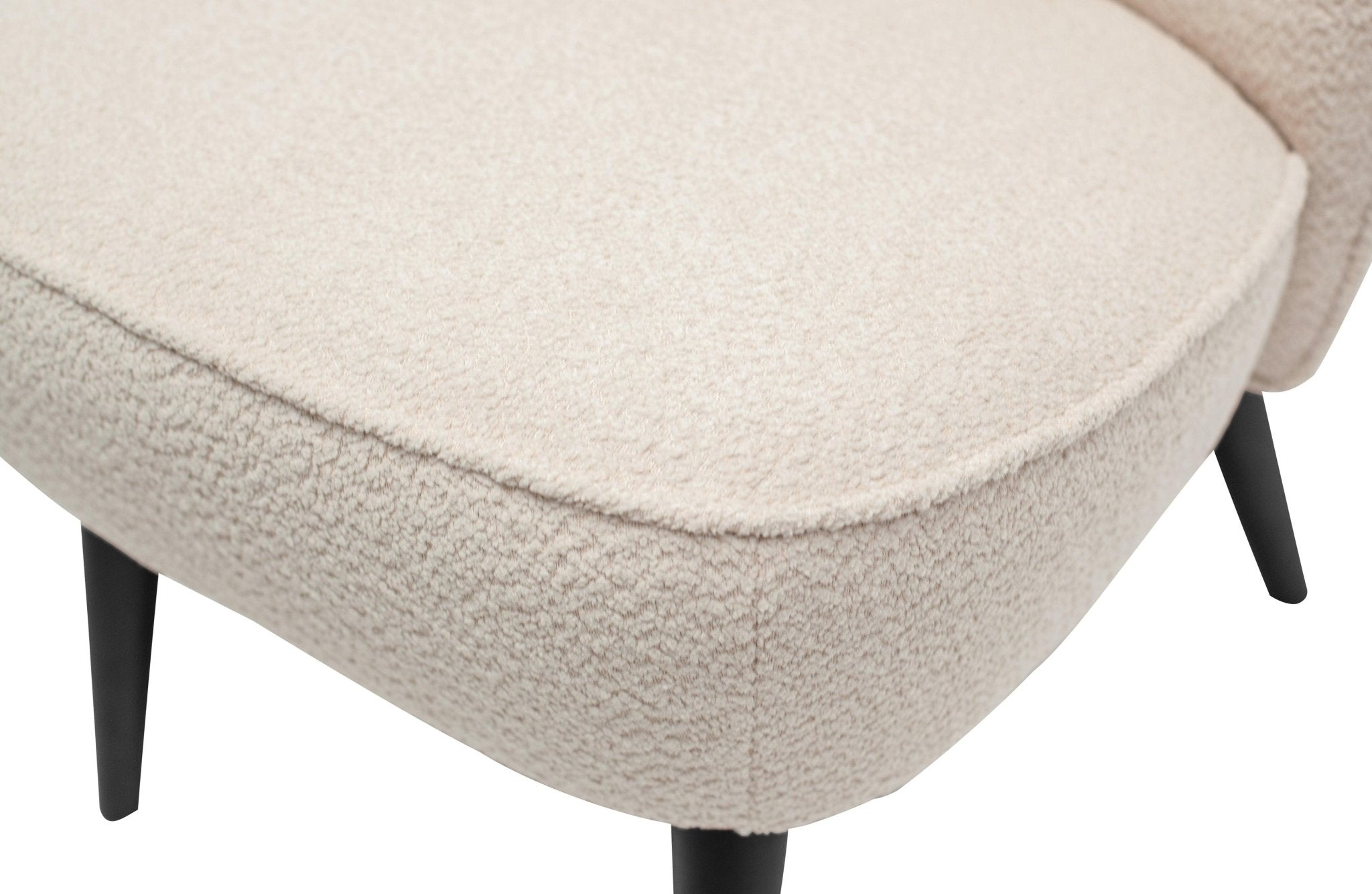 Fotel SARA boucle kremowy Woood Eye on Design