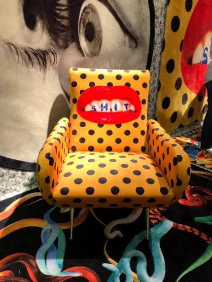 Fotel SHIT żółty Seletti Eye on Design