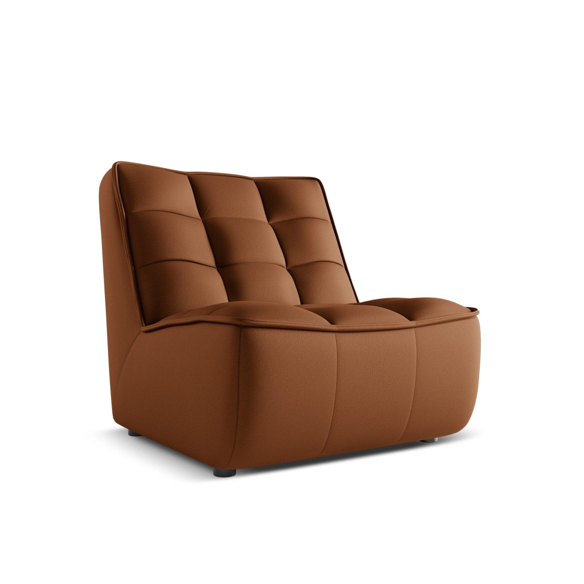 Fotel skórzany MONI brązowy Maison Heritage Eye on Design