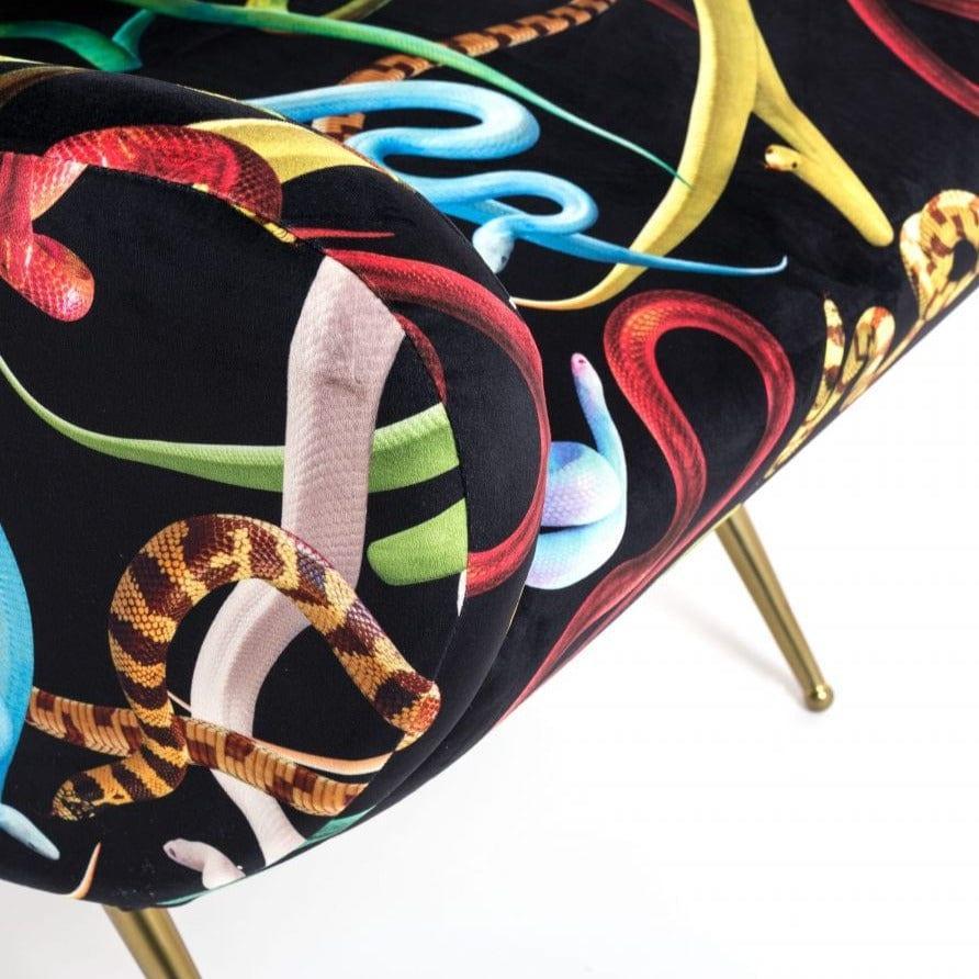 Fotel SNAKES czarny Seletti Eye on Design