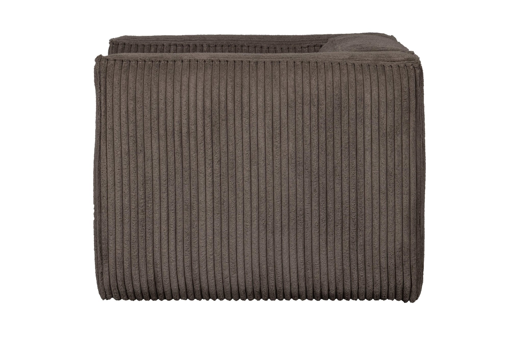 Fotel sztruksowy BEAN RIB brązowy Woood Exclusive Eye on Design