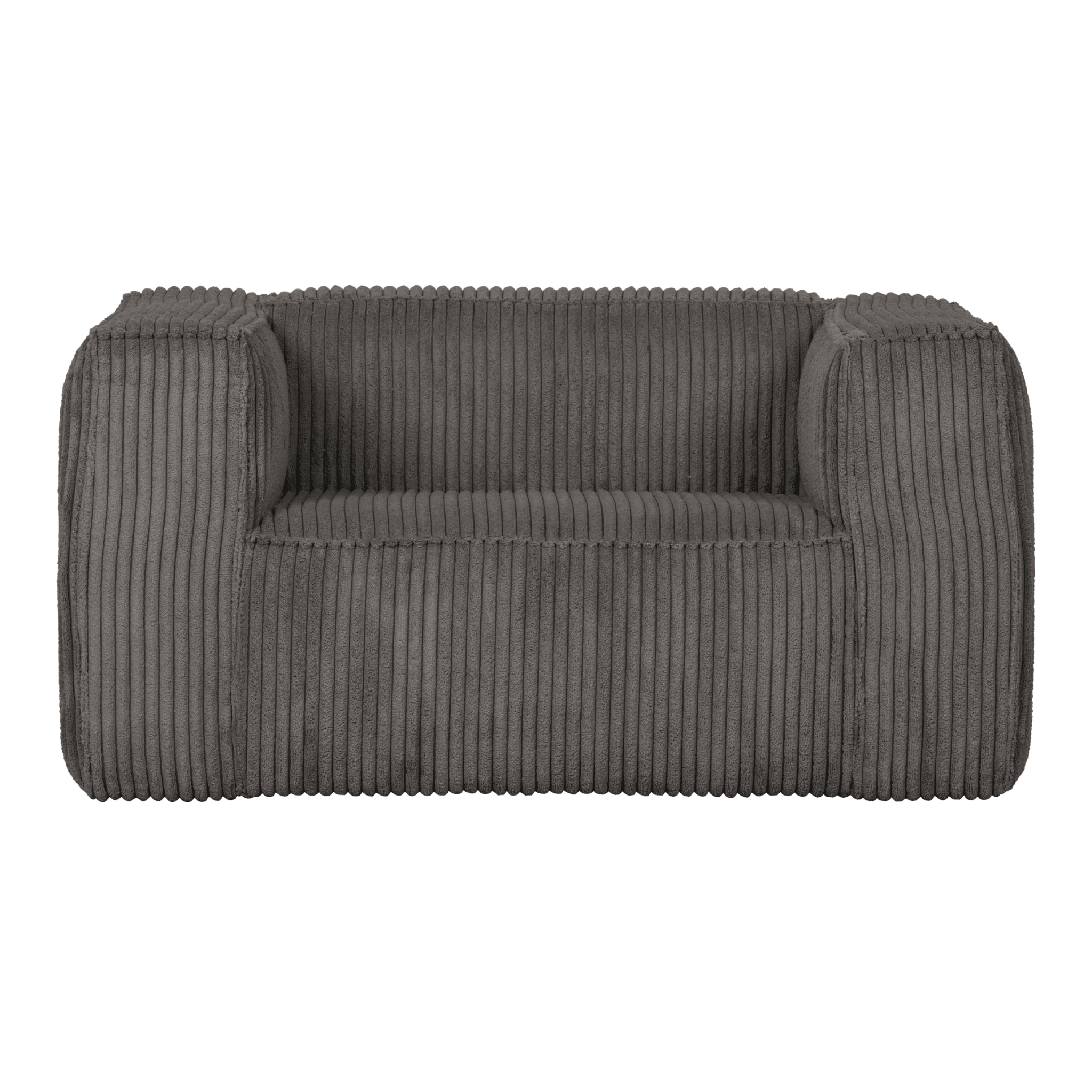 Fotel sztruksowy BEAN RIB ciemnoszary Woood Exclusive Eye on Design