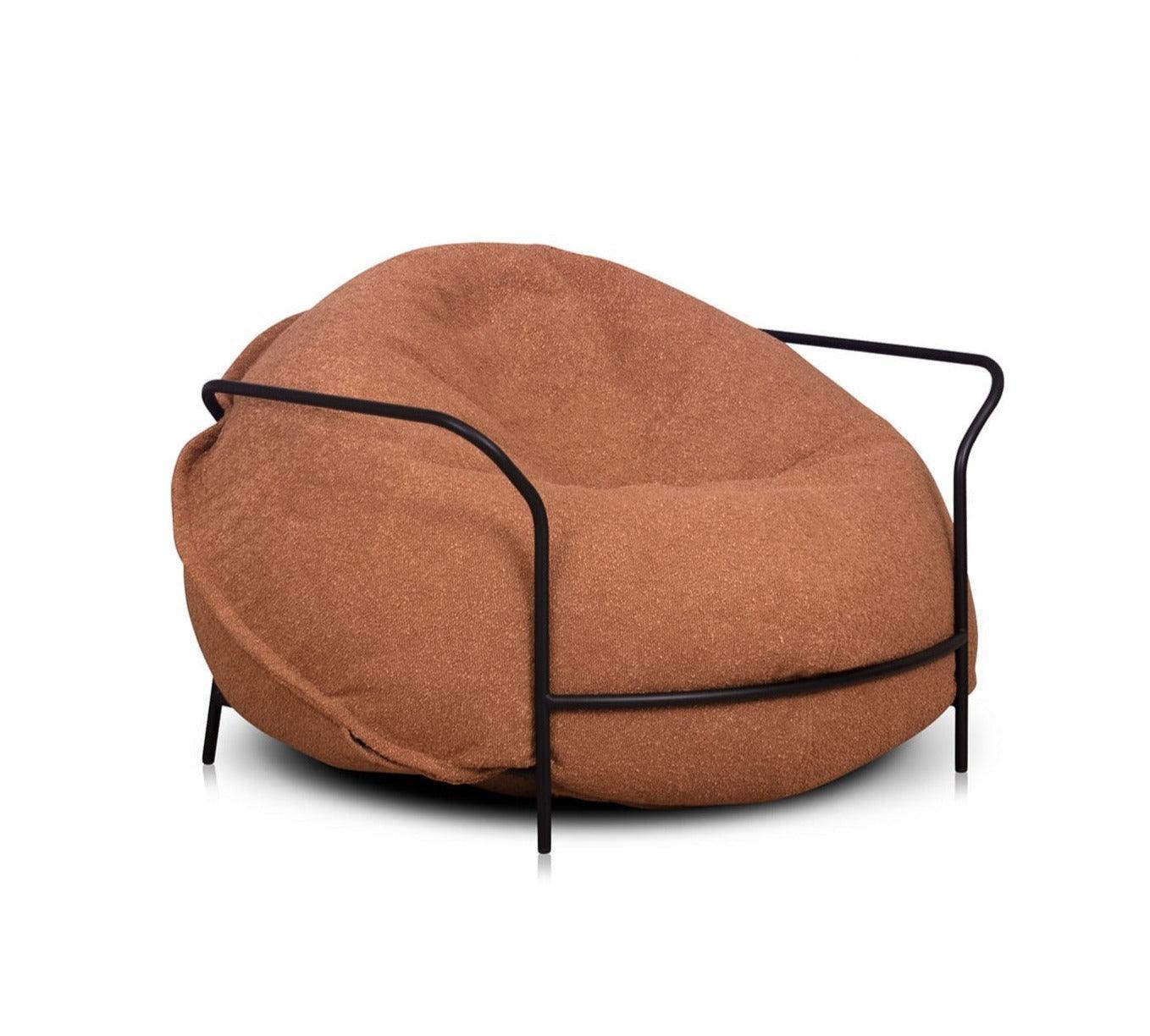 Fotel UNI miedziany boucle Nobonobo Eye on Design