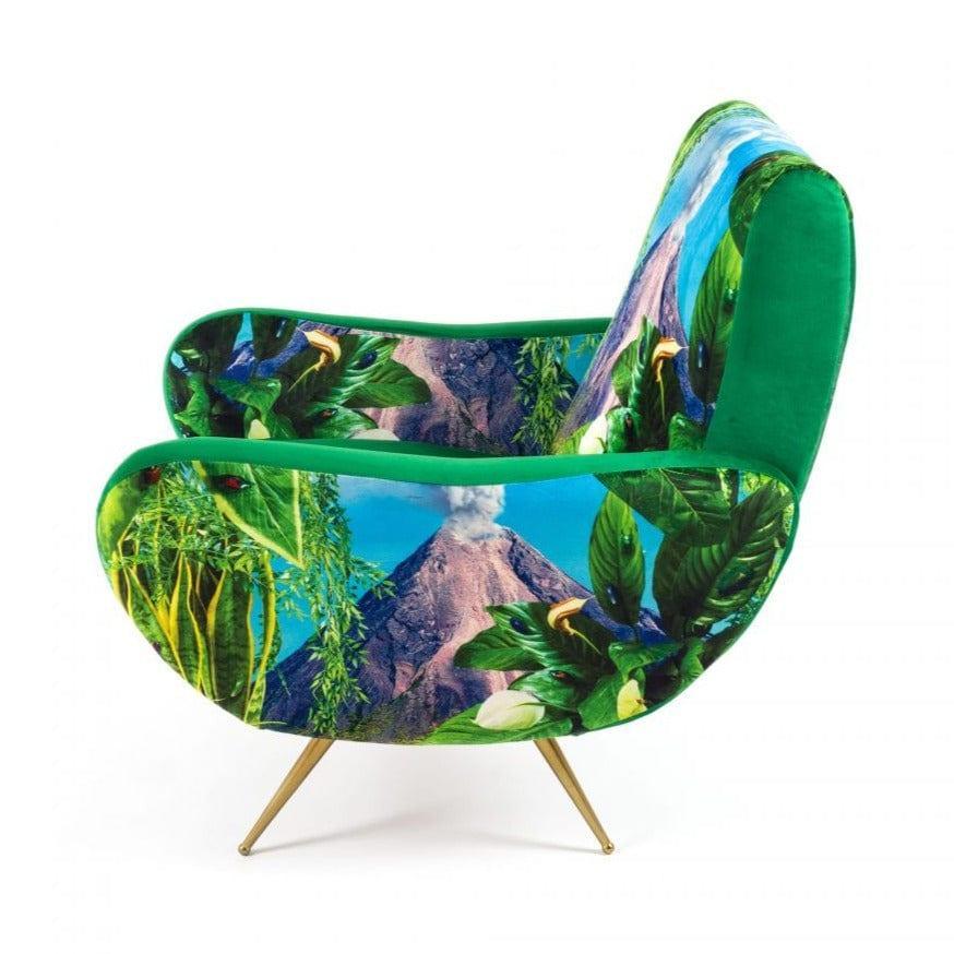 Fotel VOLCANO zielony Seletti Eye on Design