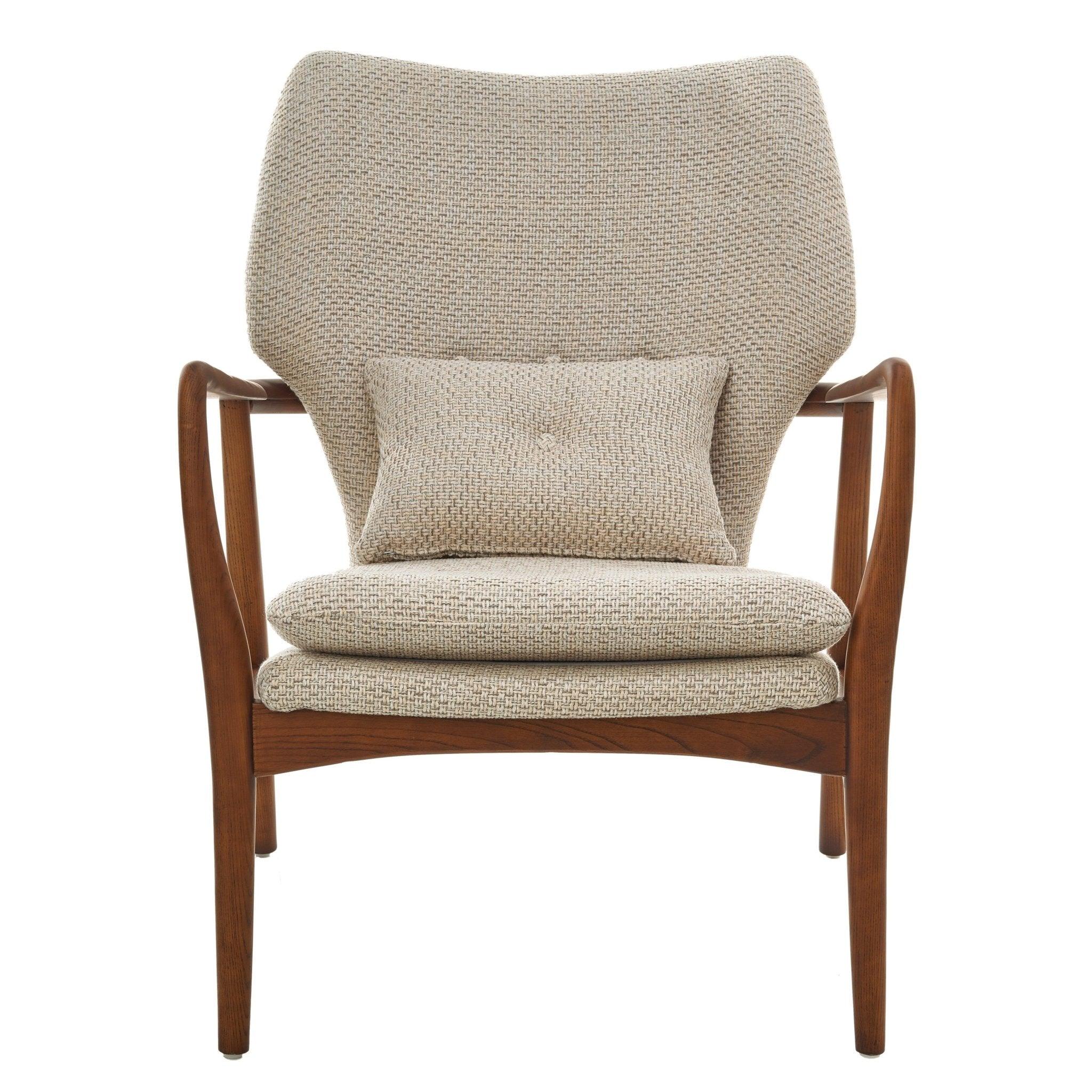 Fotel w tkaninie boucle PEGGY beżowy Pols Potten Eye on Design