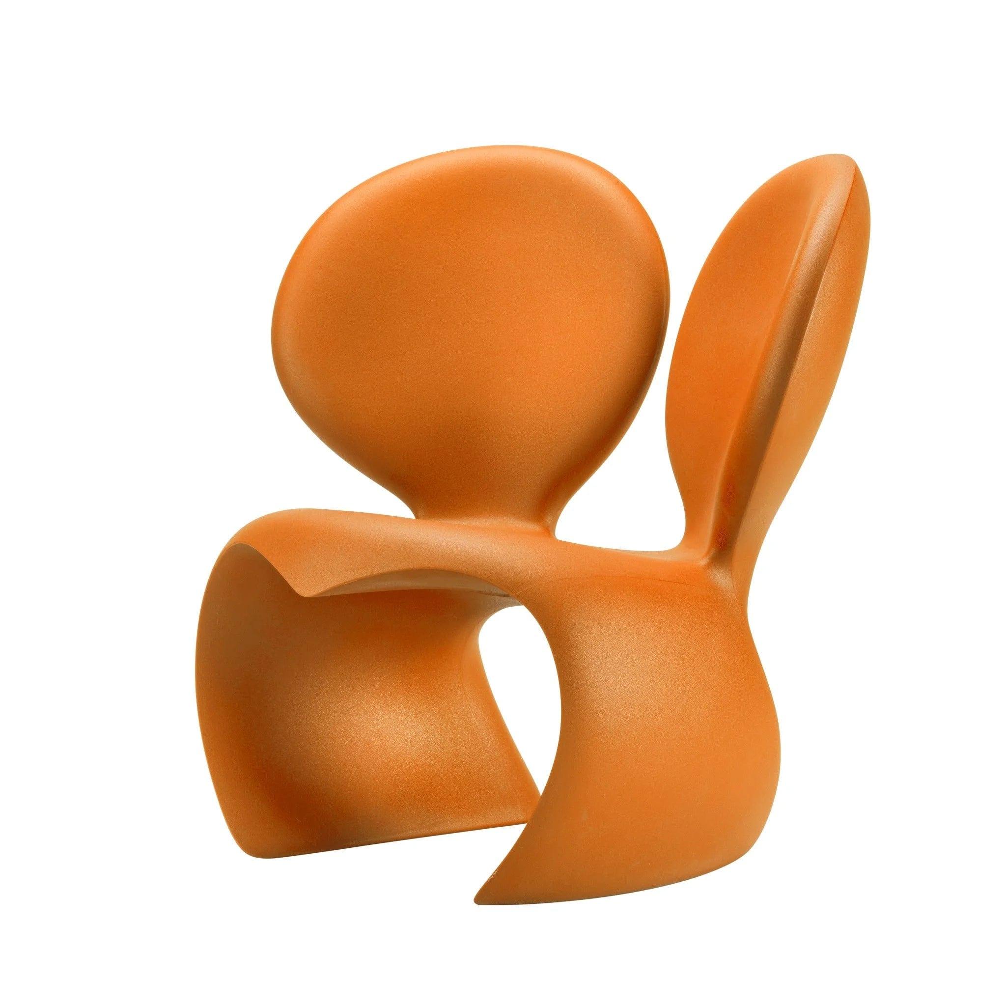 Fotel zewnętrzny DON'T F**K WITH THE MOUSE pomarańczowy Qeeboo Eye on Design