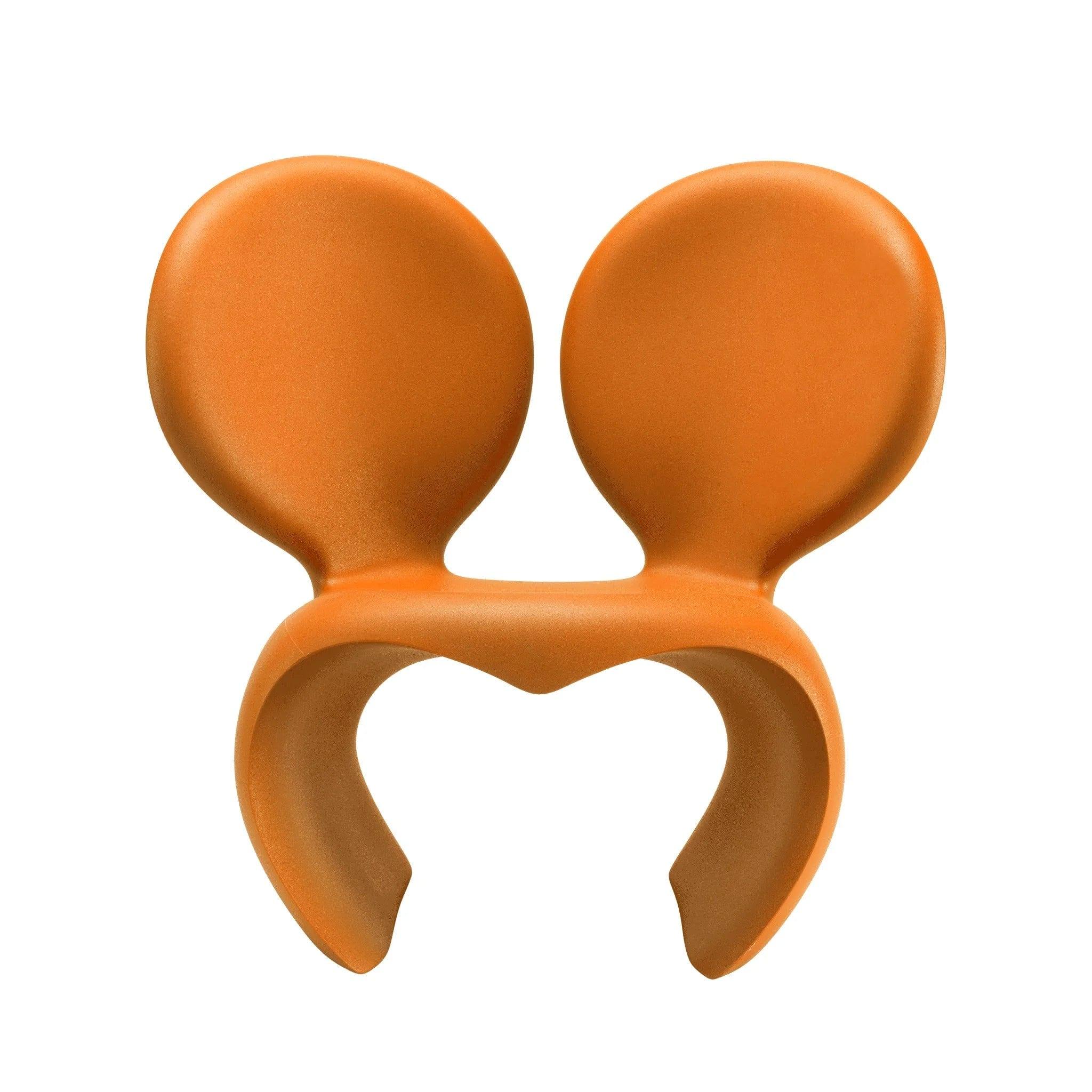 Fotel zewnętrzny DON'T F**K WITH THE MOUSE pomarańczowy Qeeboo Eye on Design