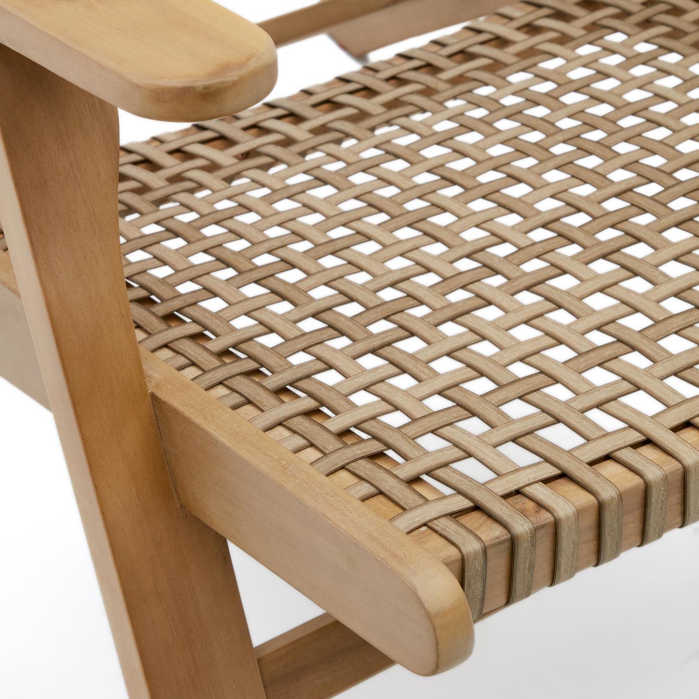 Fotel zewnętrzny GRIGNOON lite drewno akacjowe La Forma Eye on Design