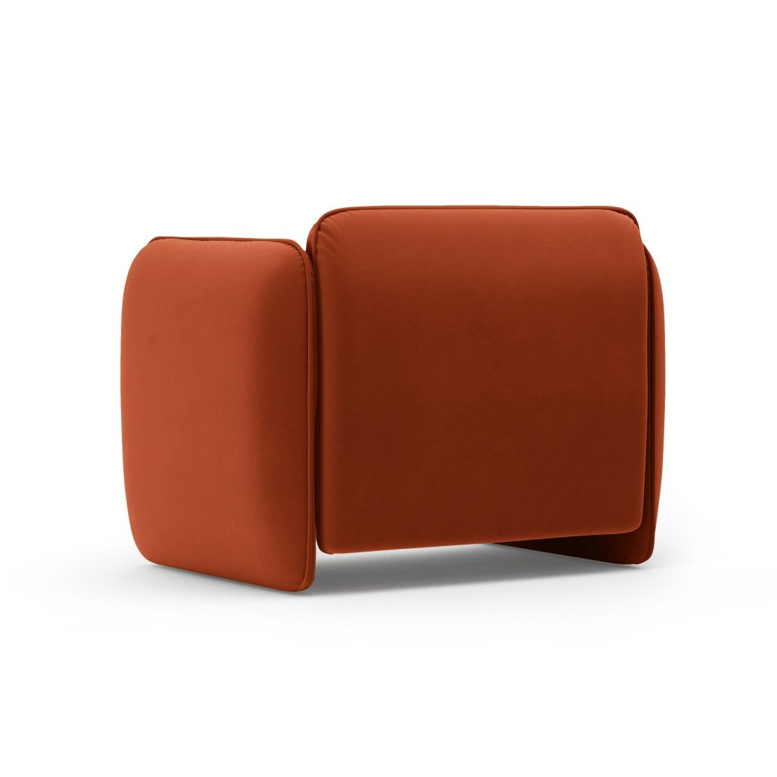 Velvet Armchair GEORGIA Chestnut