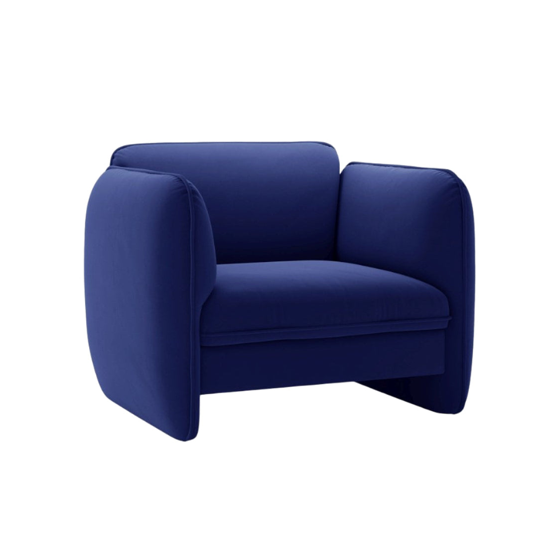 Velvet Armchair GEORGIA Cobalt