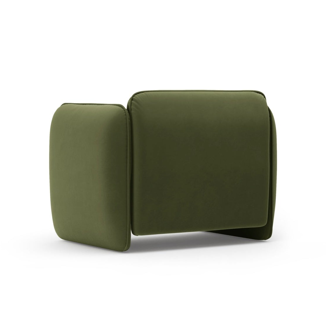 Velvet armchair GEORGIA green