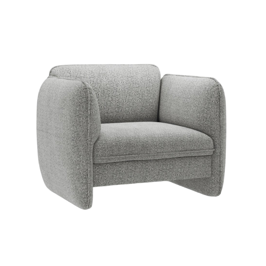 GEORGIA armchair gray chenille