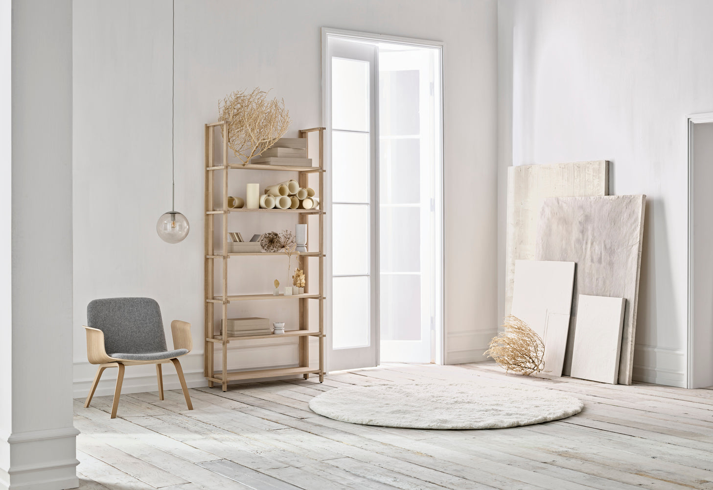 Kulatý koberec ALVE béžový