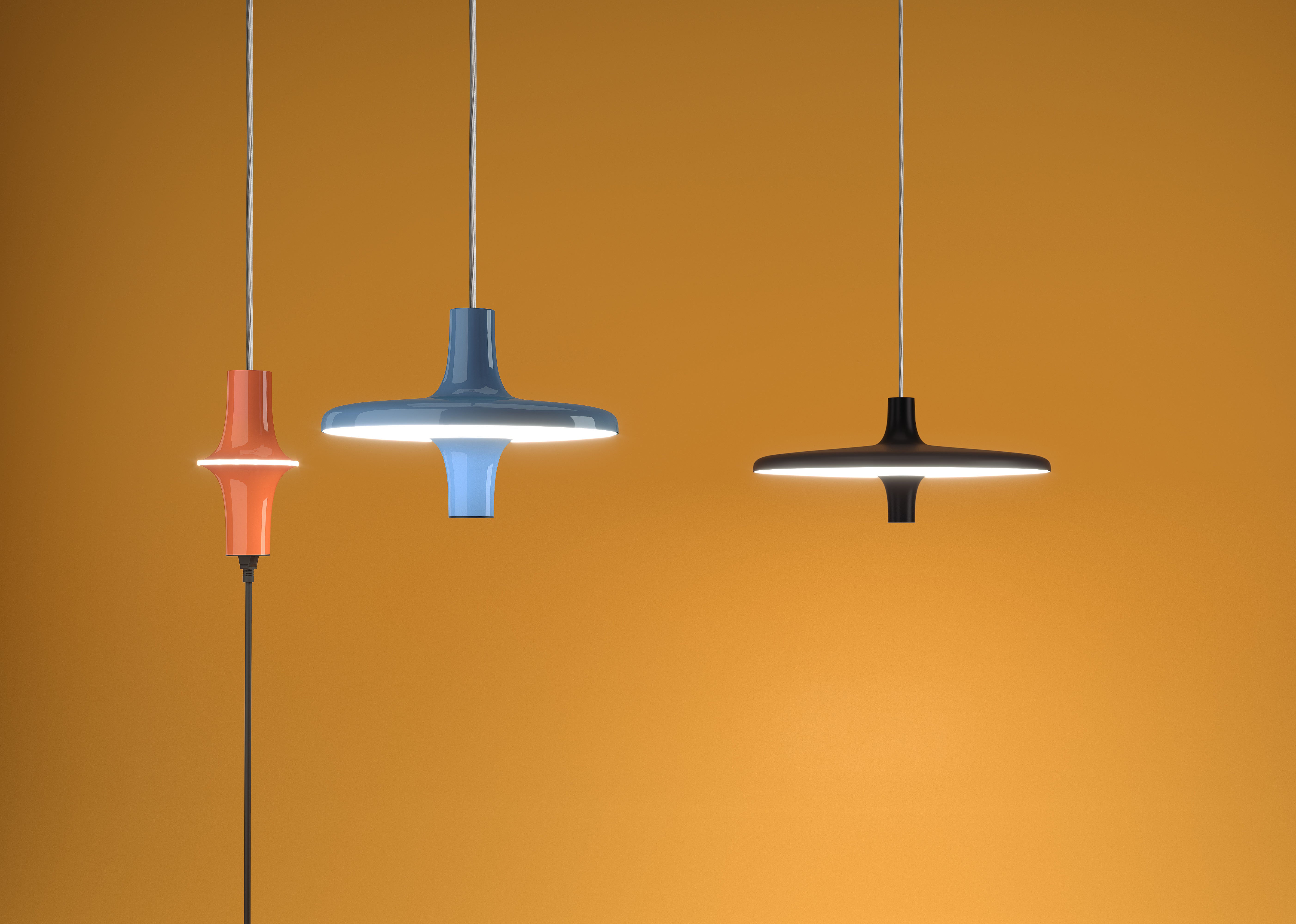 Závěsná lampa AVRO podlouhlá bílá