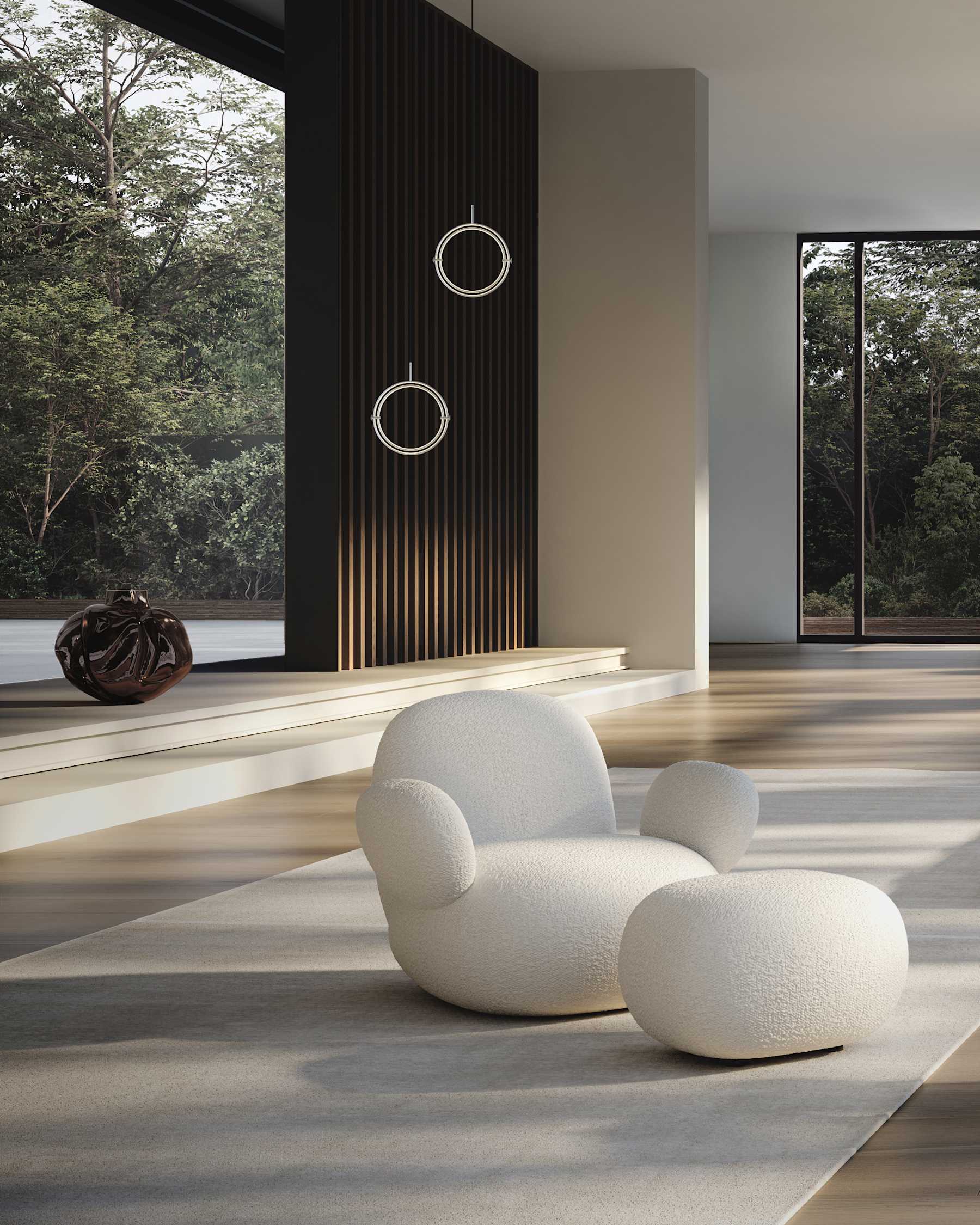 The vase is attracted to brown glass