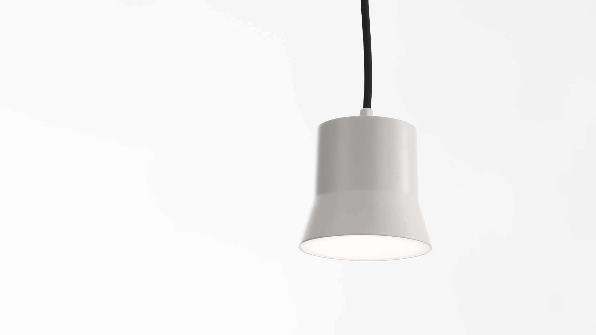 Suspended lamp GIÒ LIGHT DECENTRATA white