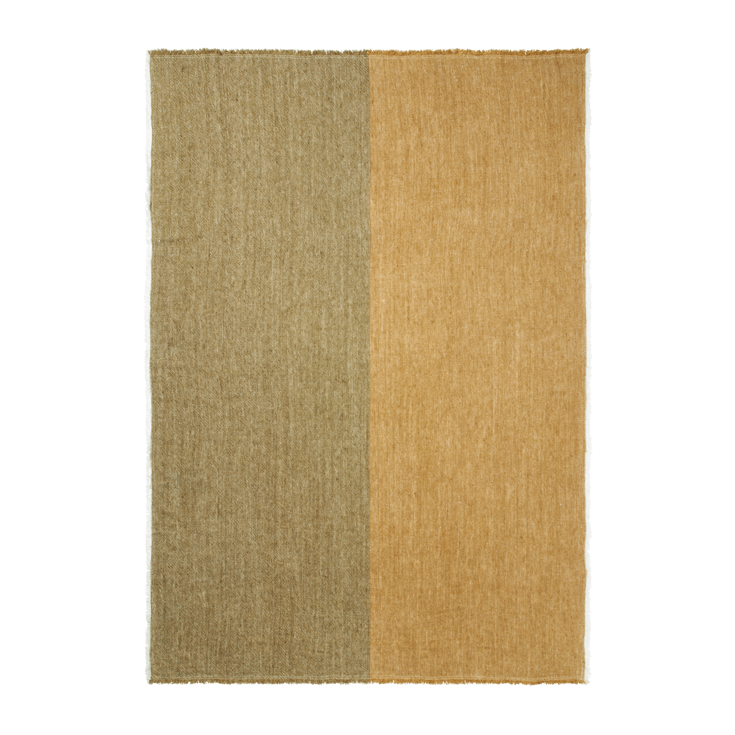 PILA khaki bedspread with antique gold