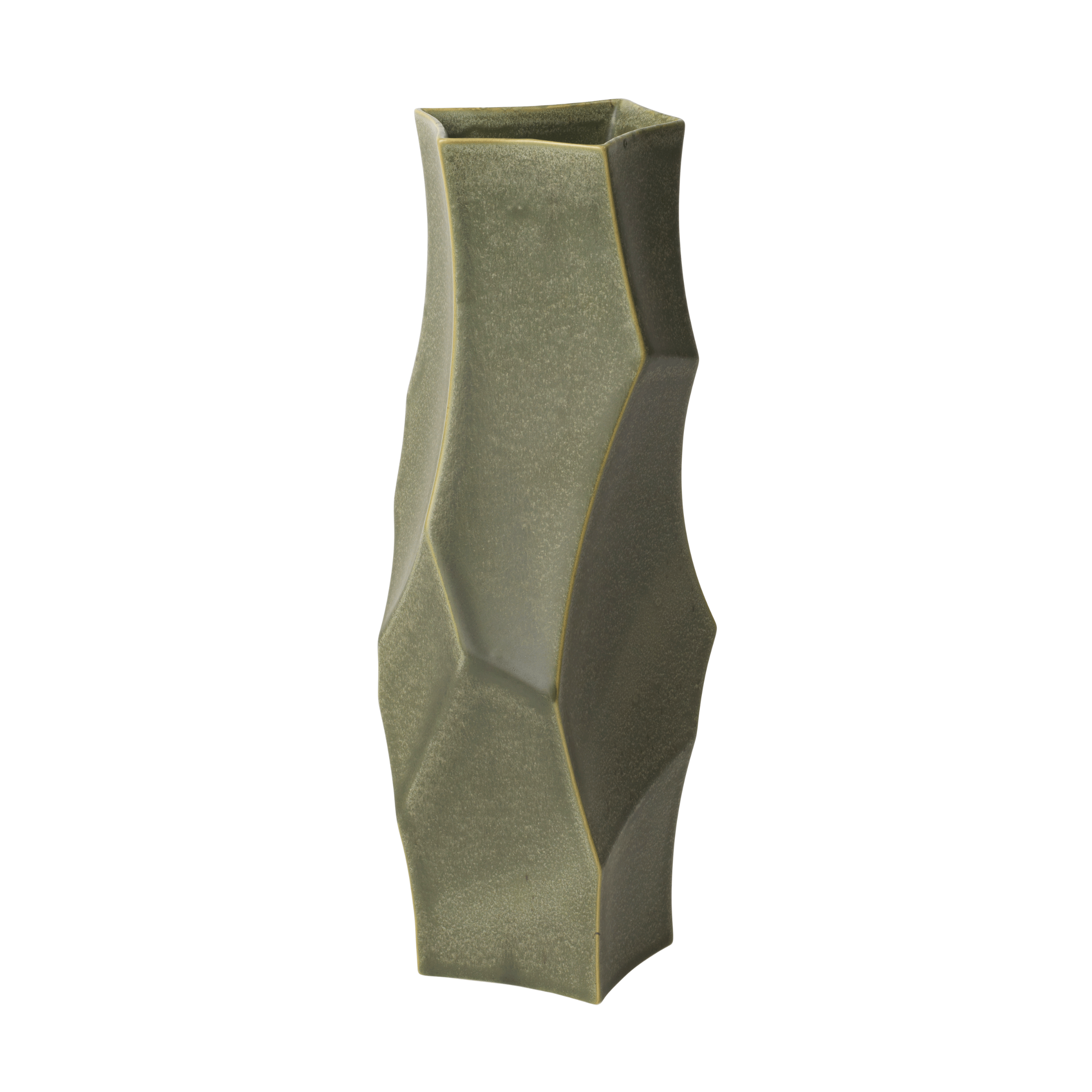 Váza CUEVA LONG zelená