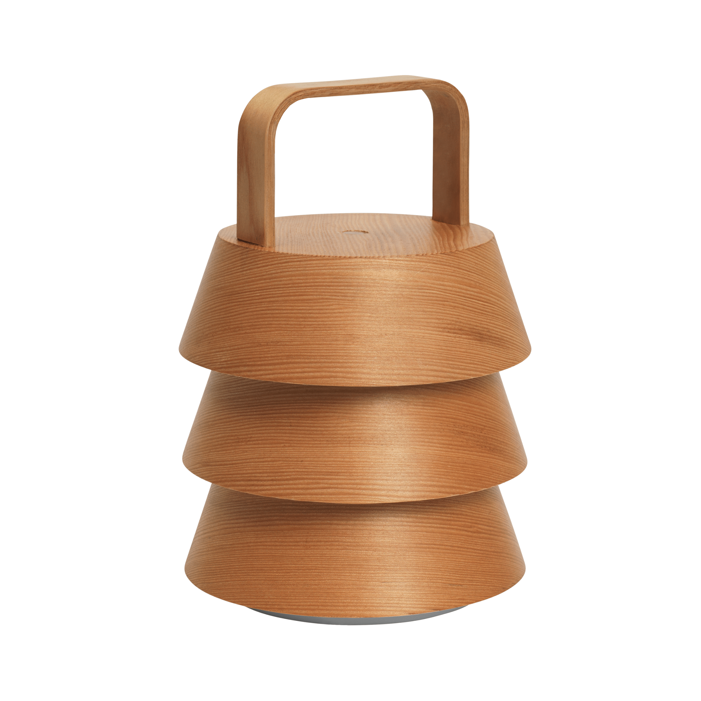 Portable outdoor table lamp LUVER lite Douglas fir wood