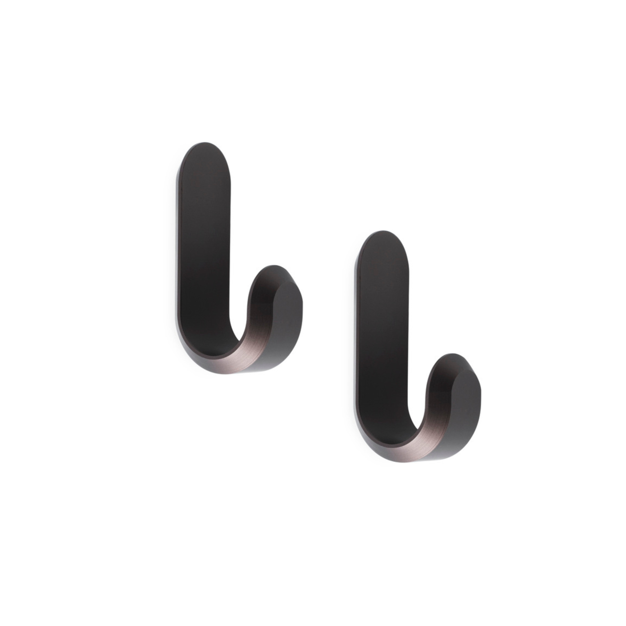 CURVE matte brown hanger set