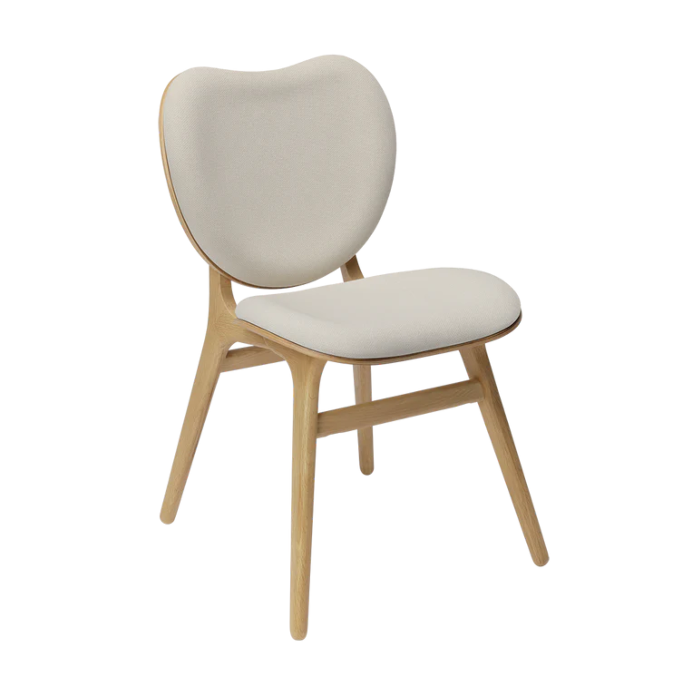 Křeslo CONVERSATION pískové s dubovým podstavcem