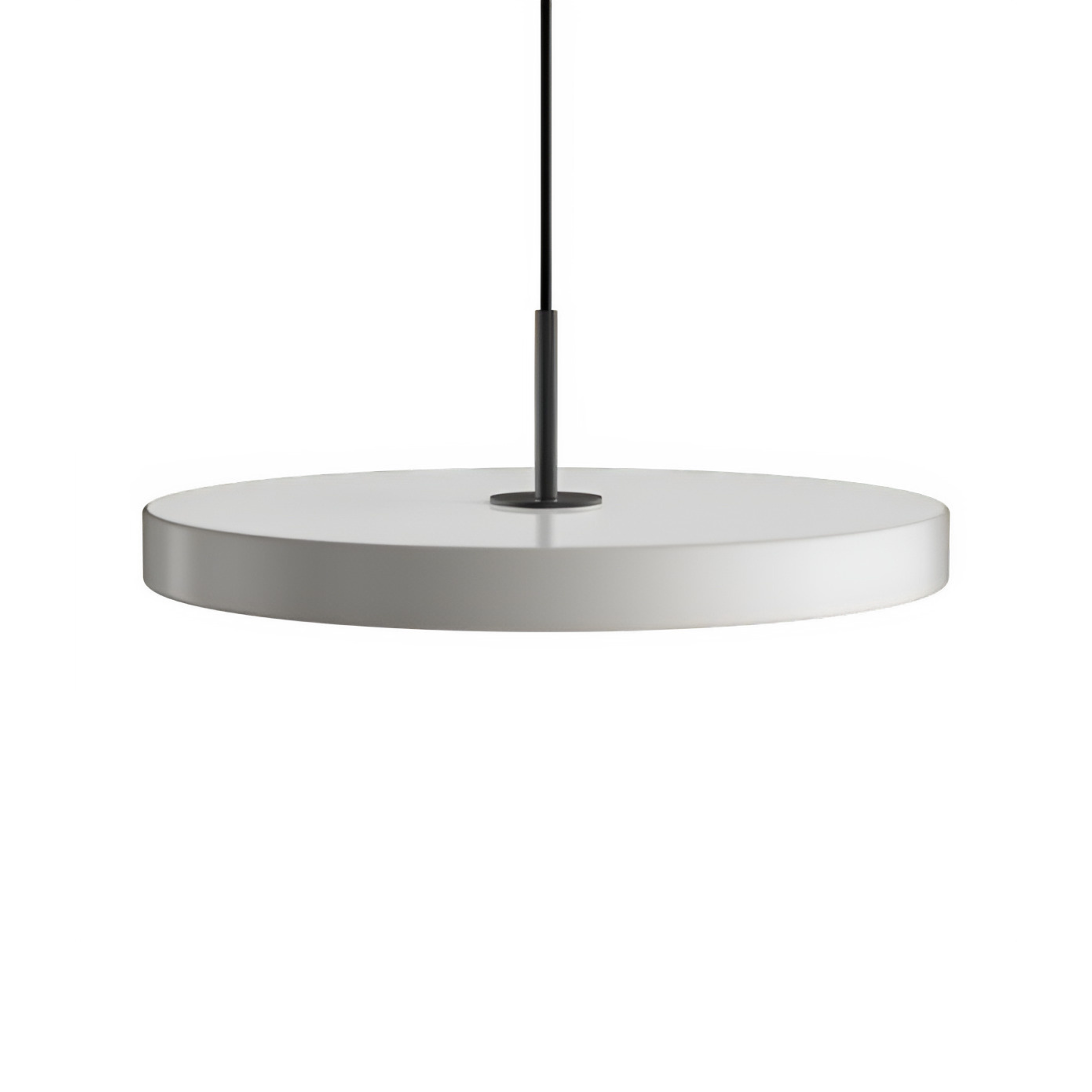ASTERIA PLUS pendant lamp light gray with black insert