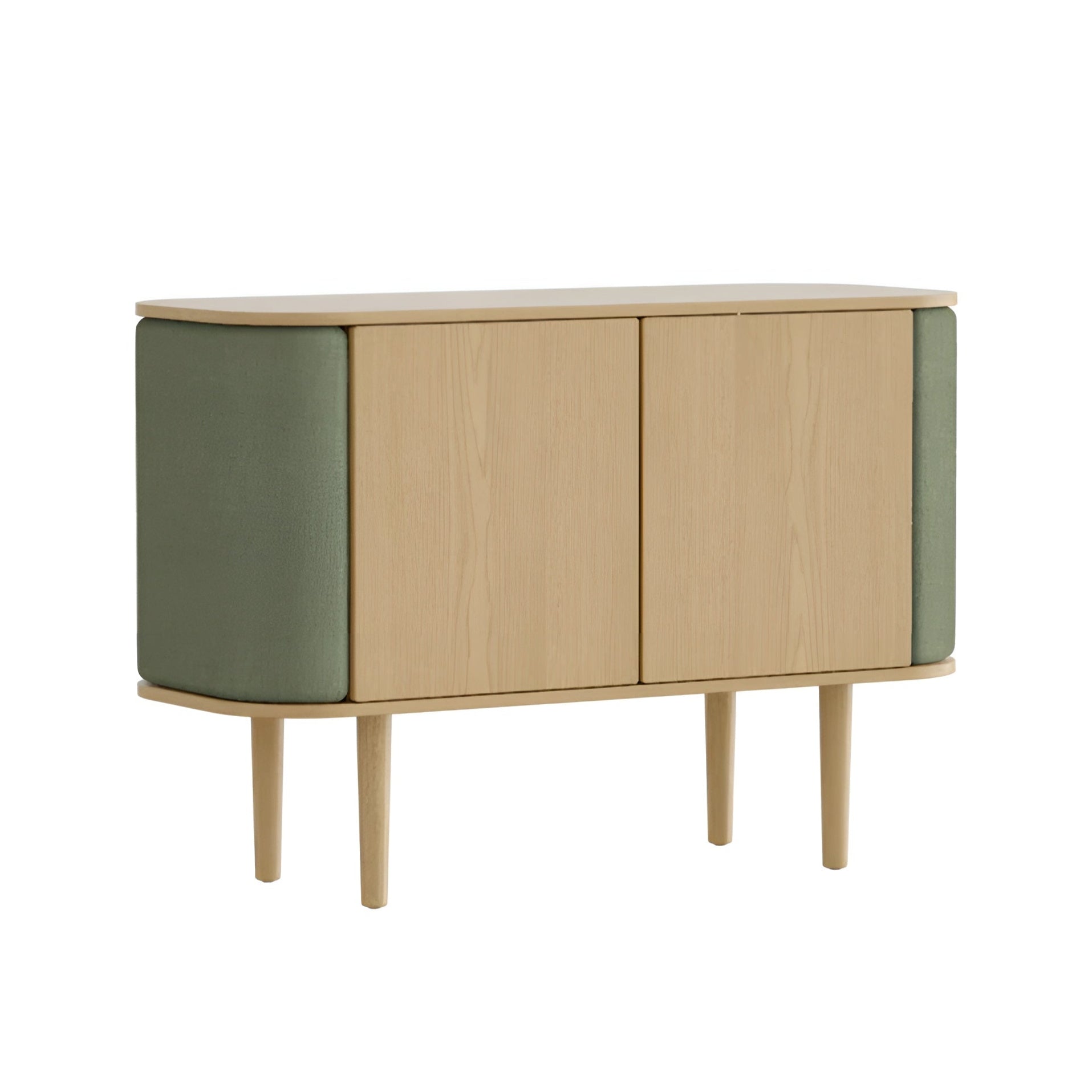 Komoda TREASURES zelená s dubem