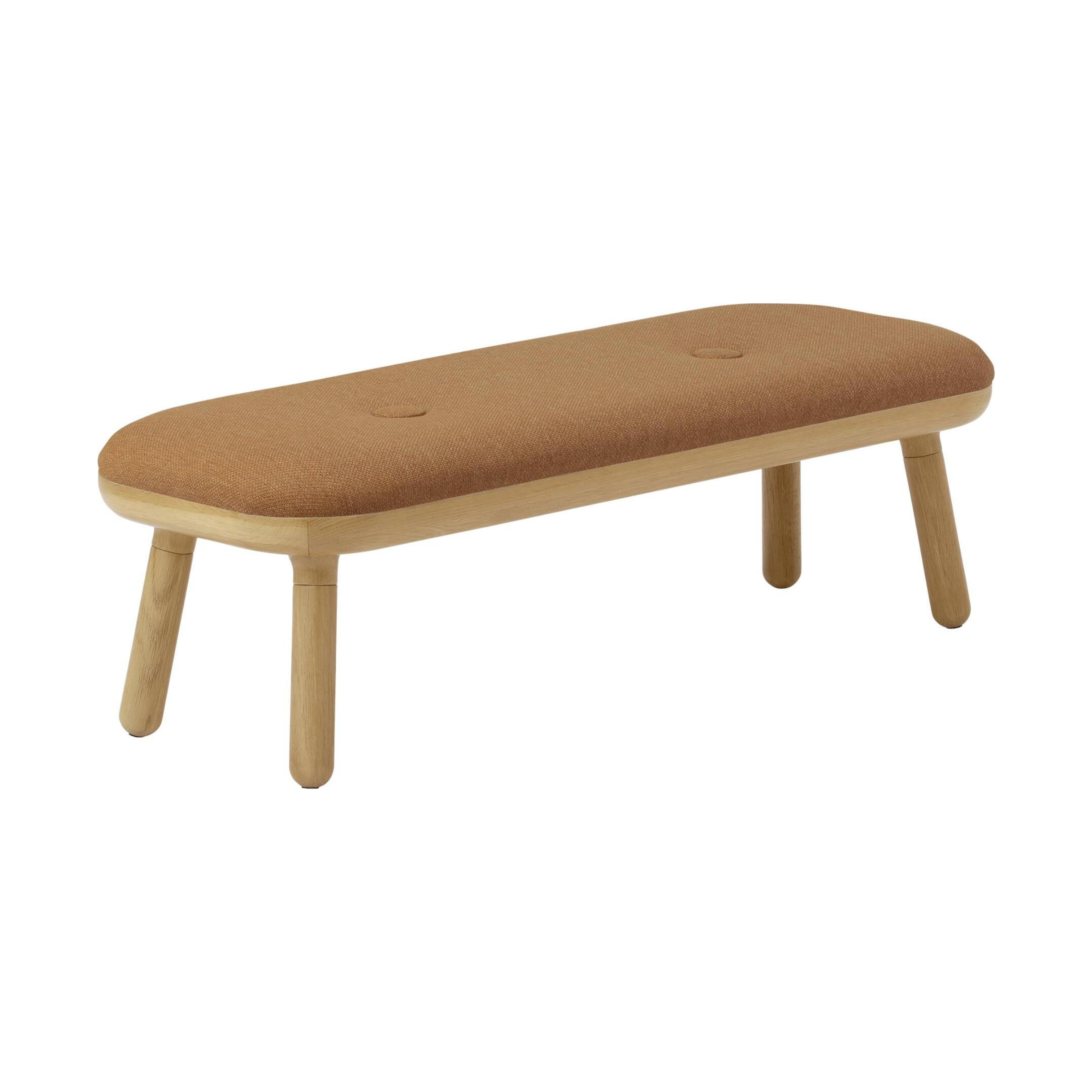 PAFF caramel bench with oak base