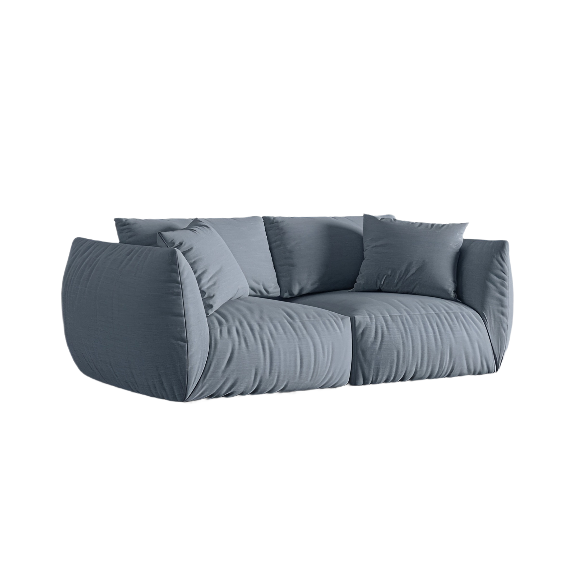 3-seater Sofa CHRIS light blue chenille