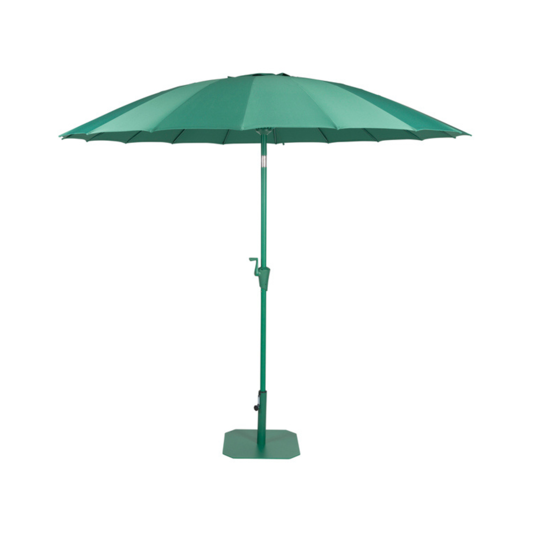 SUNSHINE green parasol with base