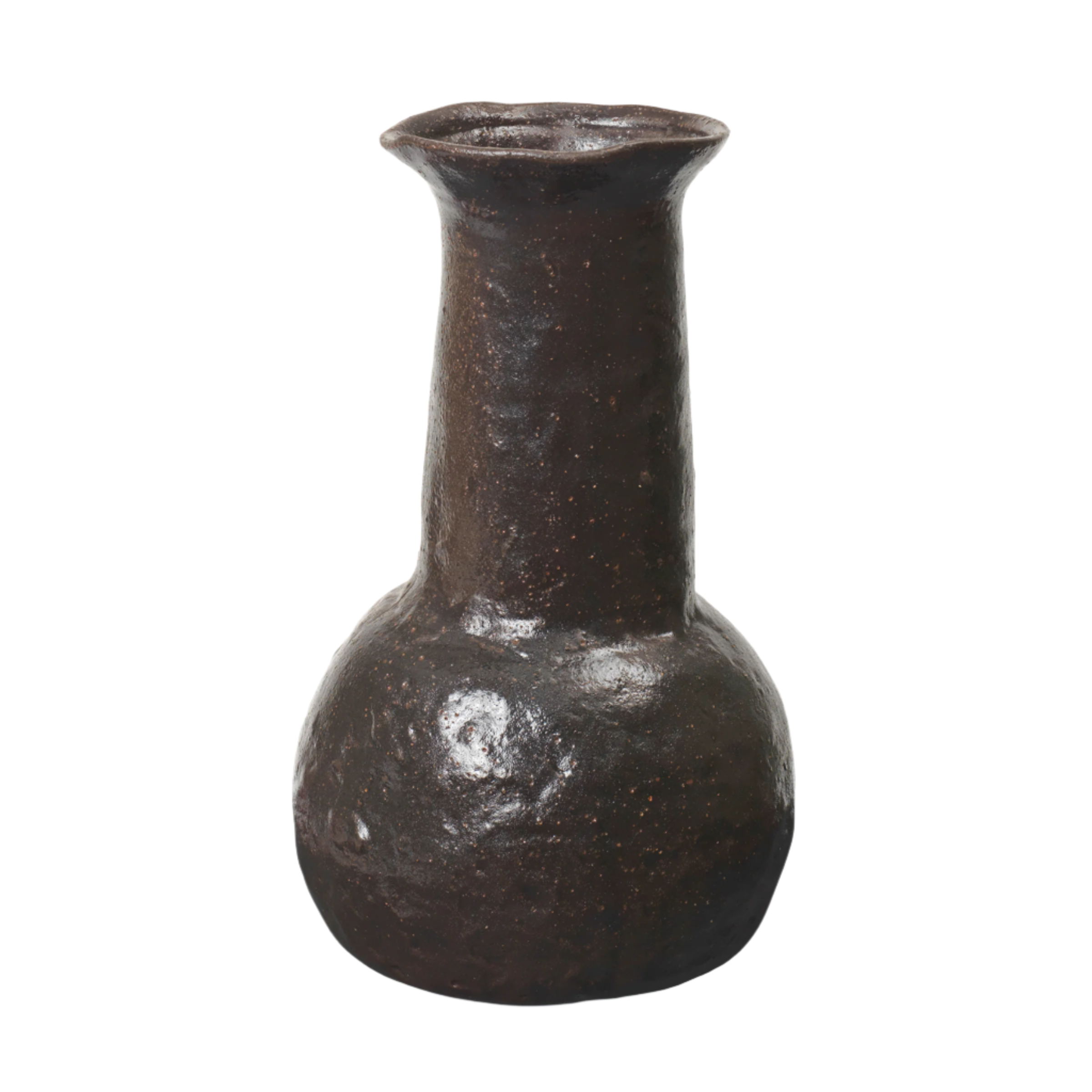 Váza DORO BOTTLE tmavě hnědá