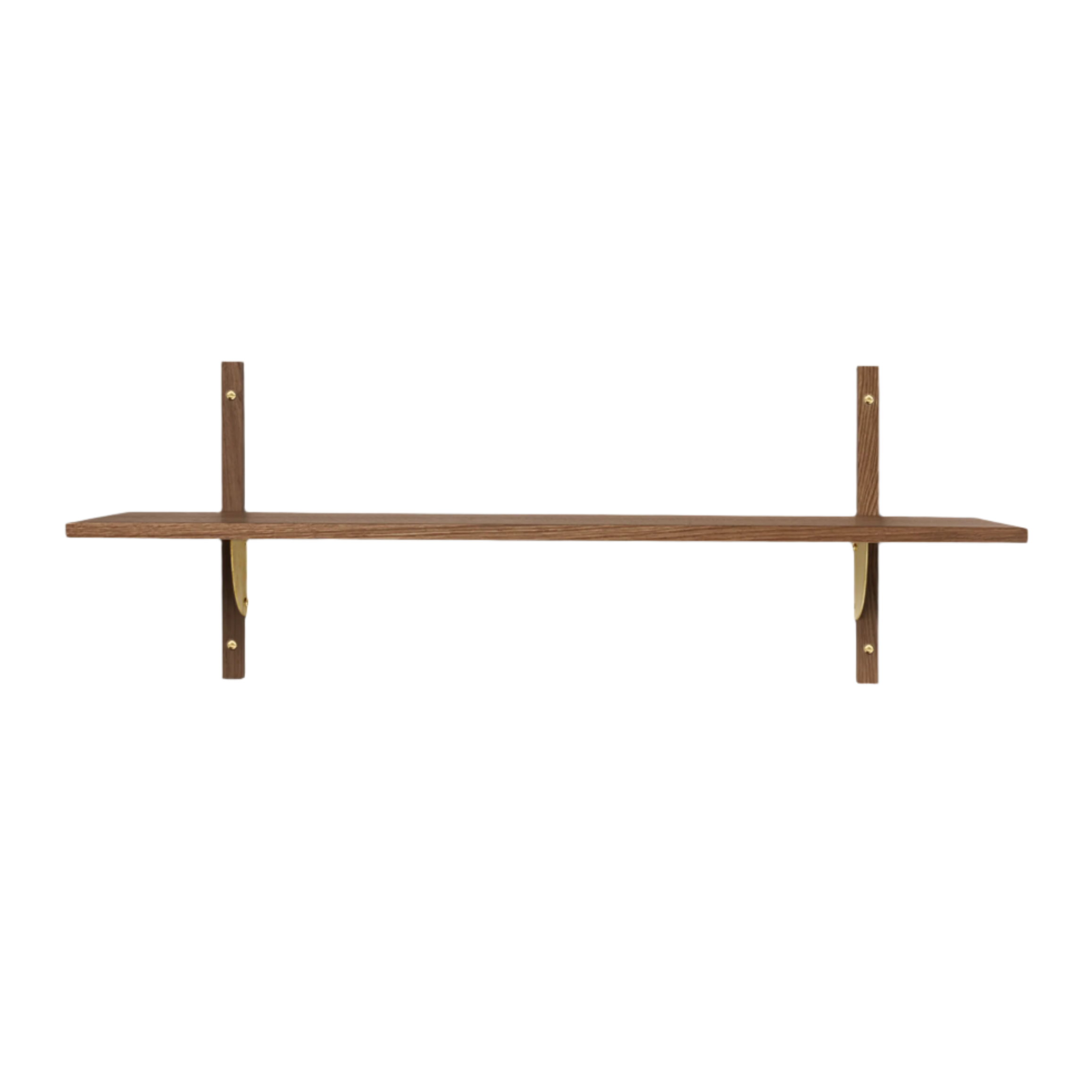 SECTOR WIDE shelf in smoked oak veneer