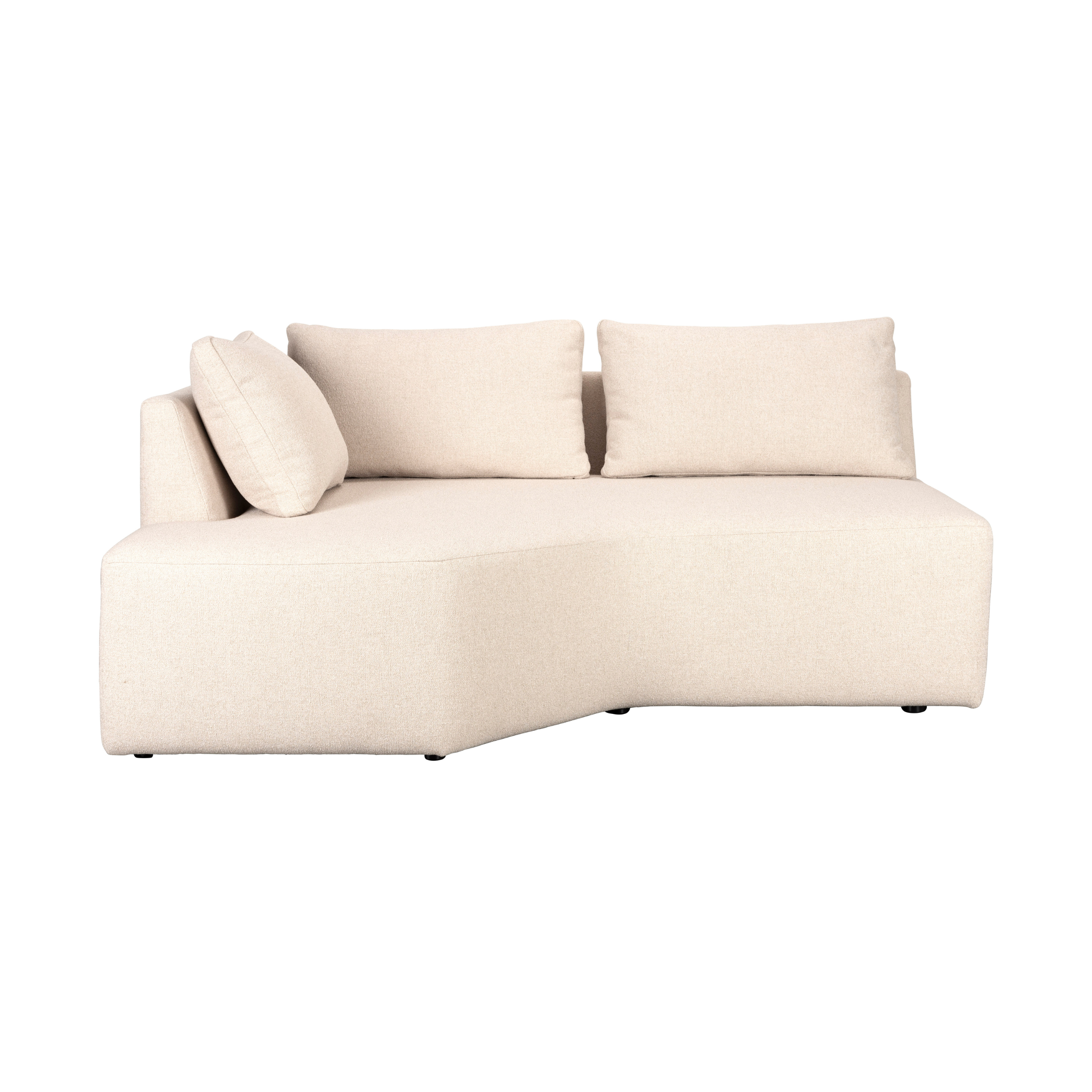 PROSPER modular sofa - left end element in sand color