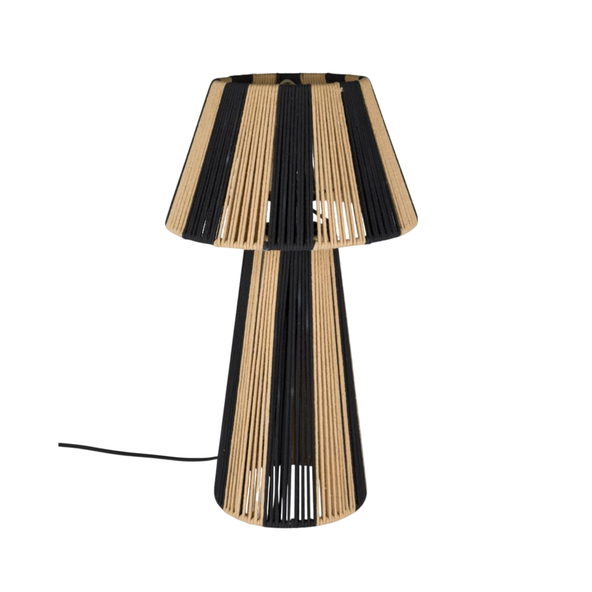 STRIPE IT UP table lamp light brown with black