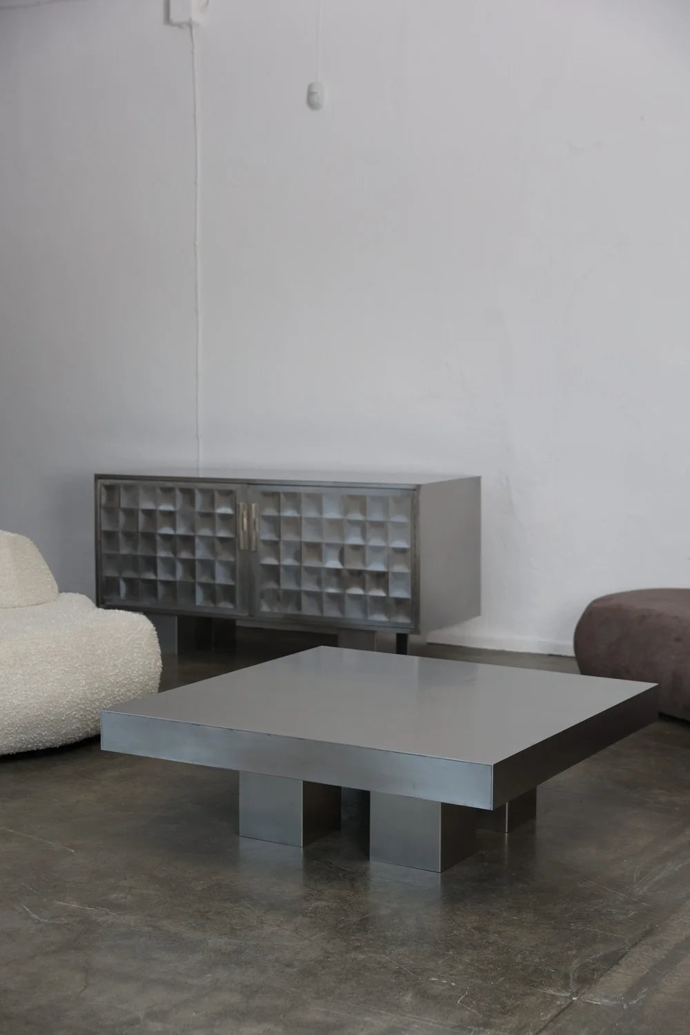 Kávový stolek BLOCK ocelový