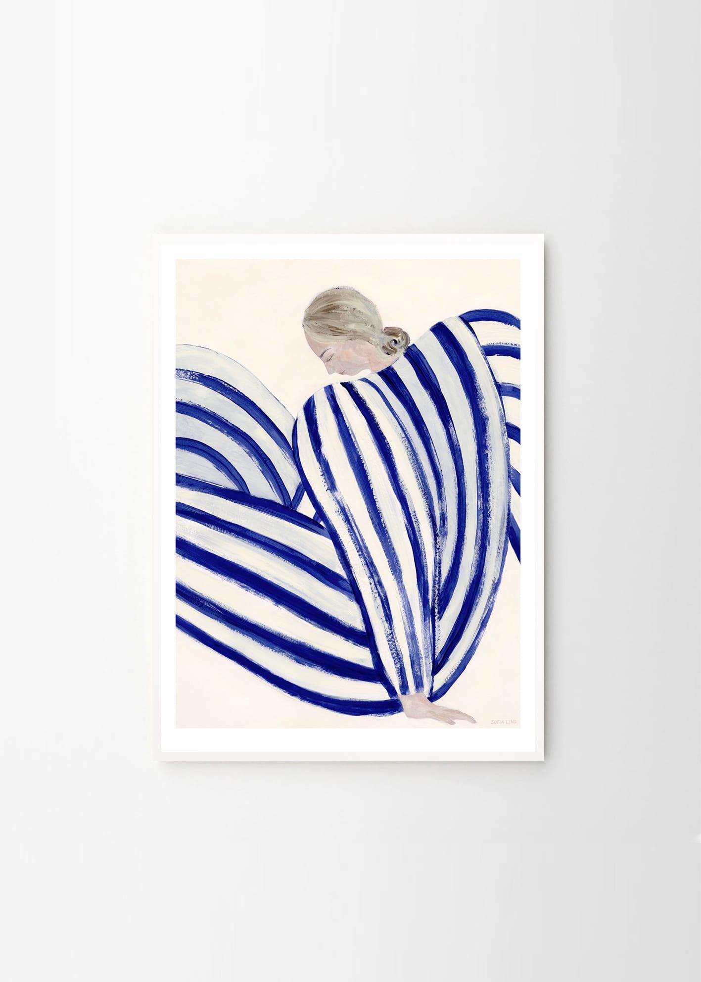 Grafika artystyczna BLUE STRIPE AT CONCORDE The Poster Club Eye on Design