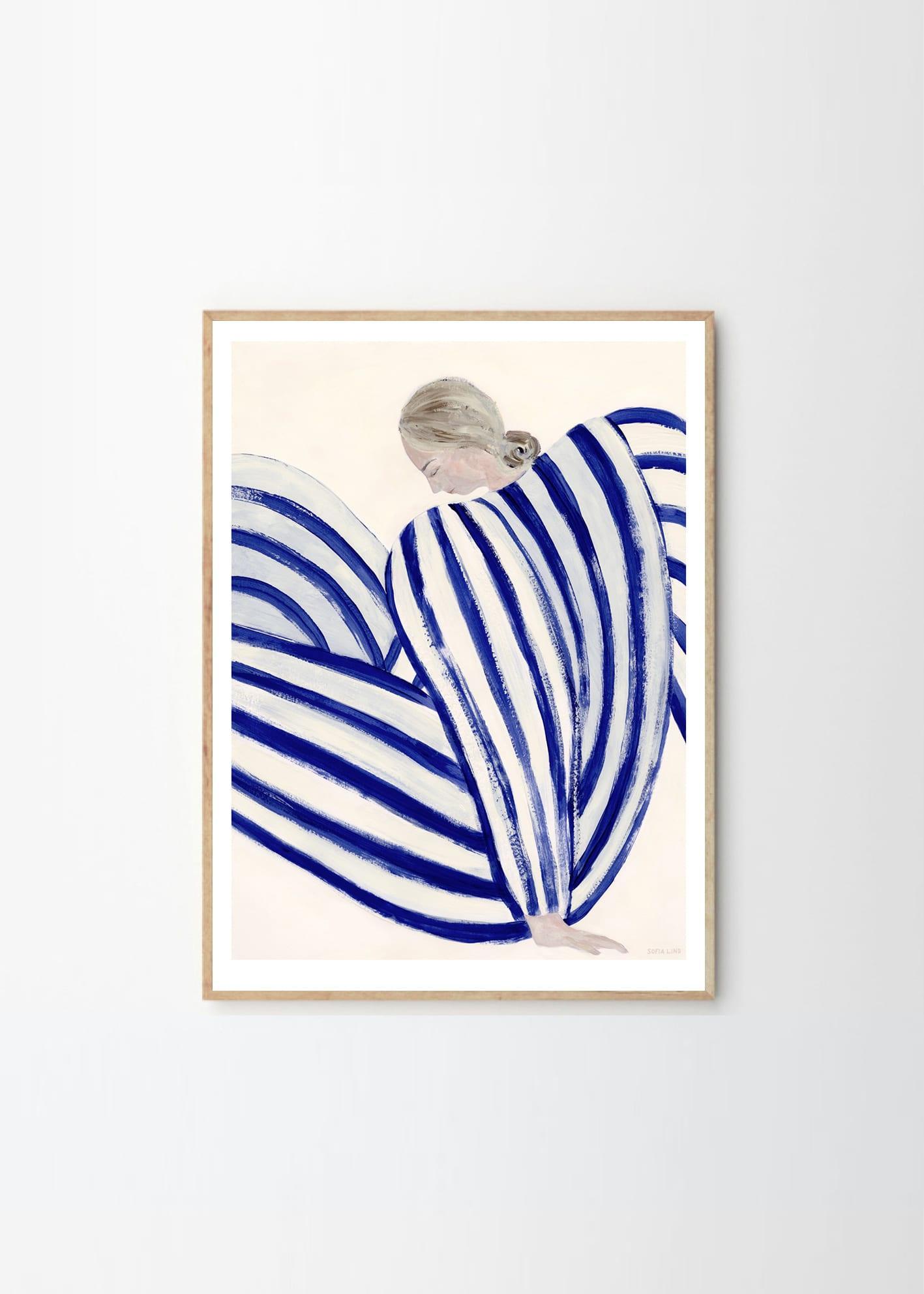 Grafika artystyczna BLUE STRIPE AT CONCORDE The Poster Club Eye on Design