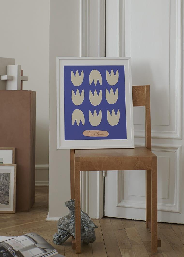 Grafika artystyczna BLUE TULIPS The Poster Club Eye on Design